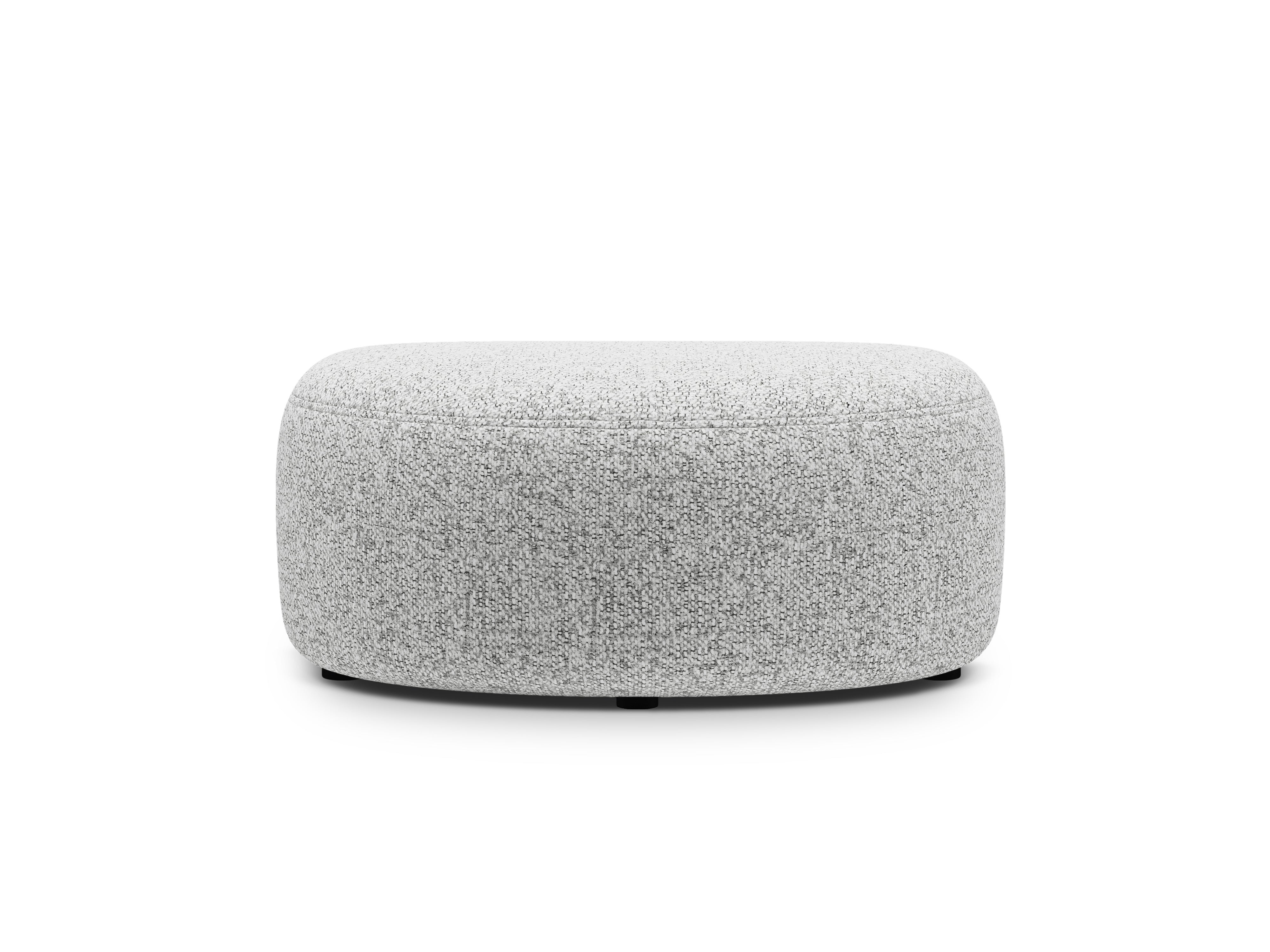 Pouf KATE hellgrau meliert