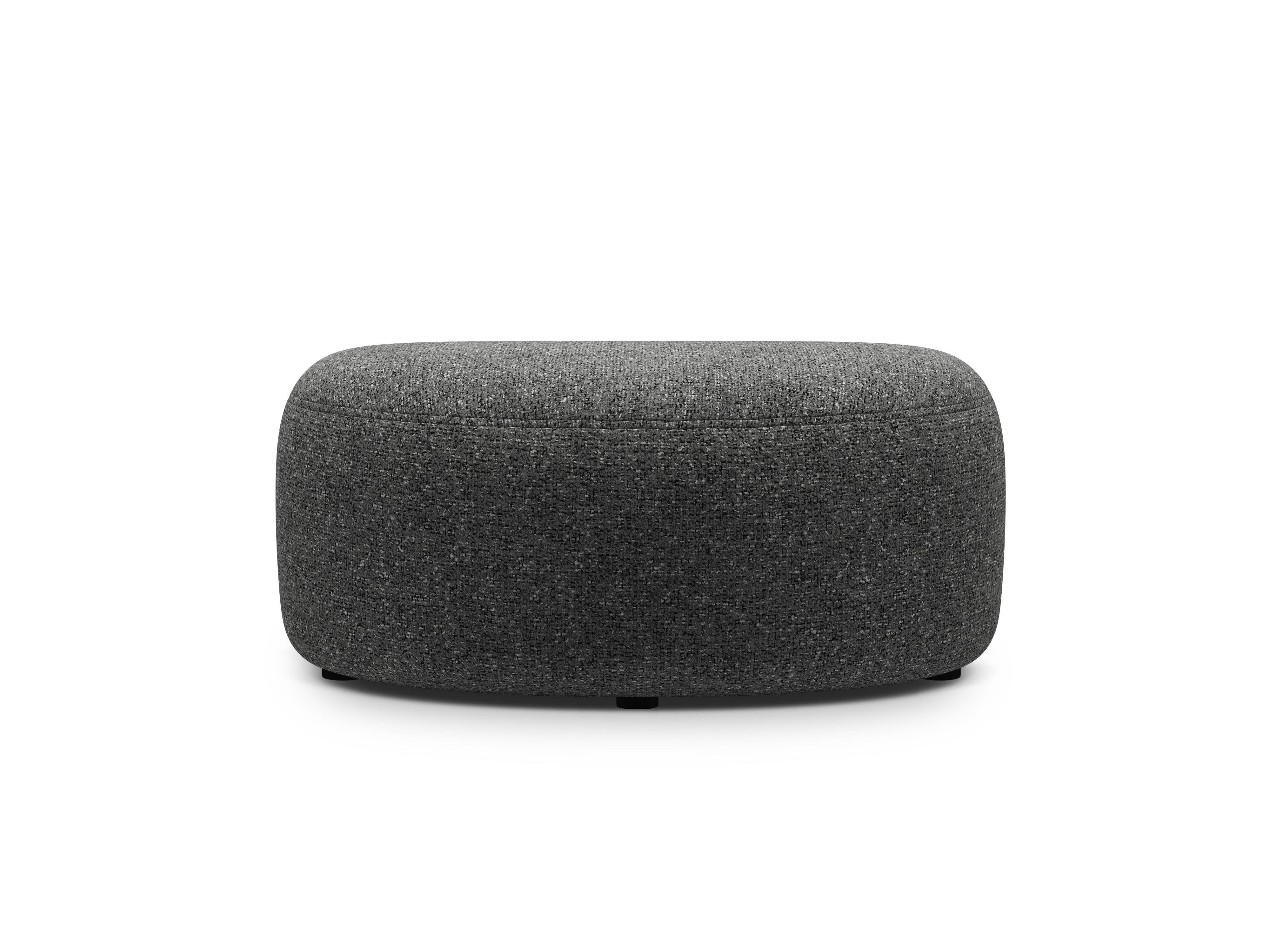 Pouf KATE dunkelgrau meliert