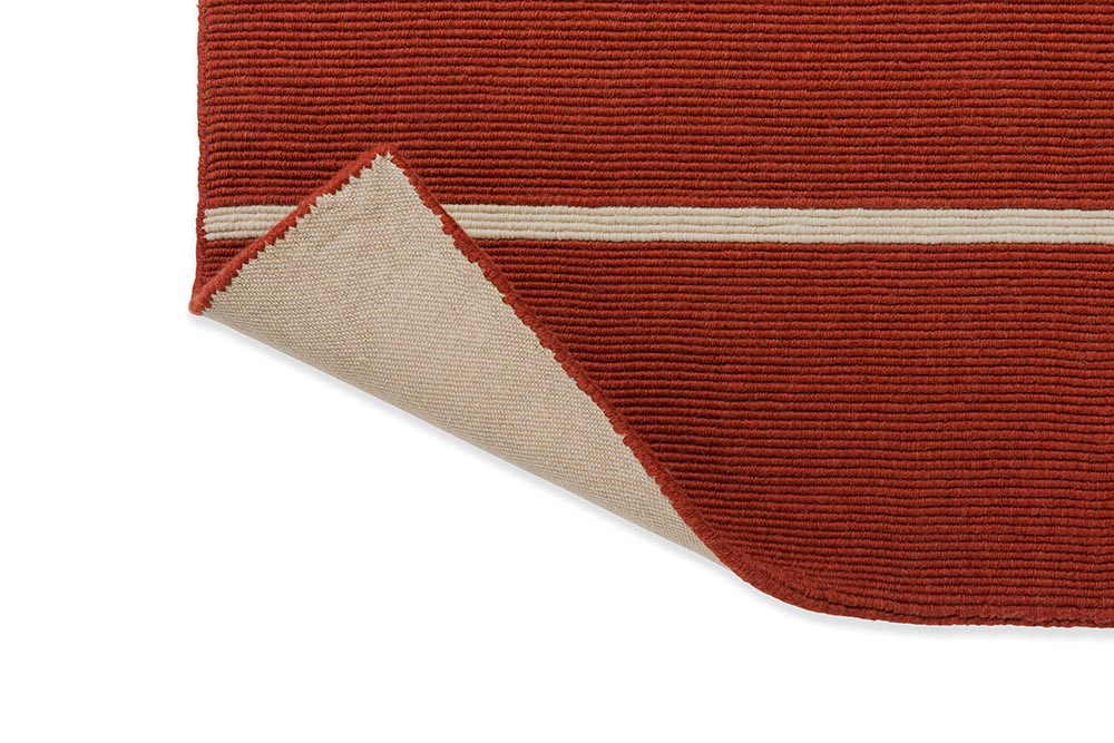 Tiibet beige-rotes Wollteppich