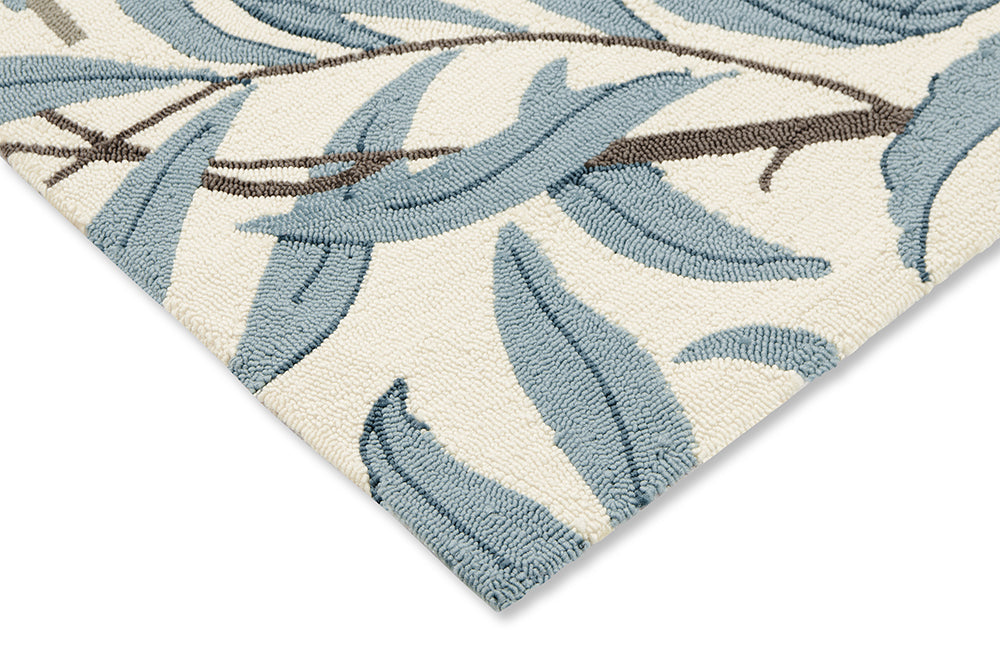 WILLOW BOUGHS LEAFY ARBOUR Outdoor-Teppich grün-blau 