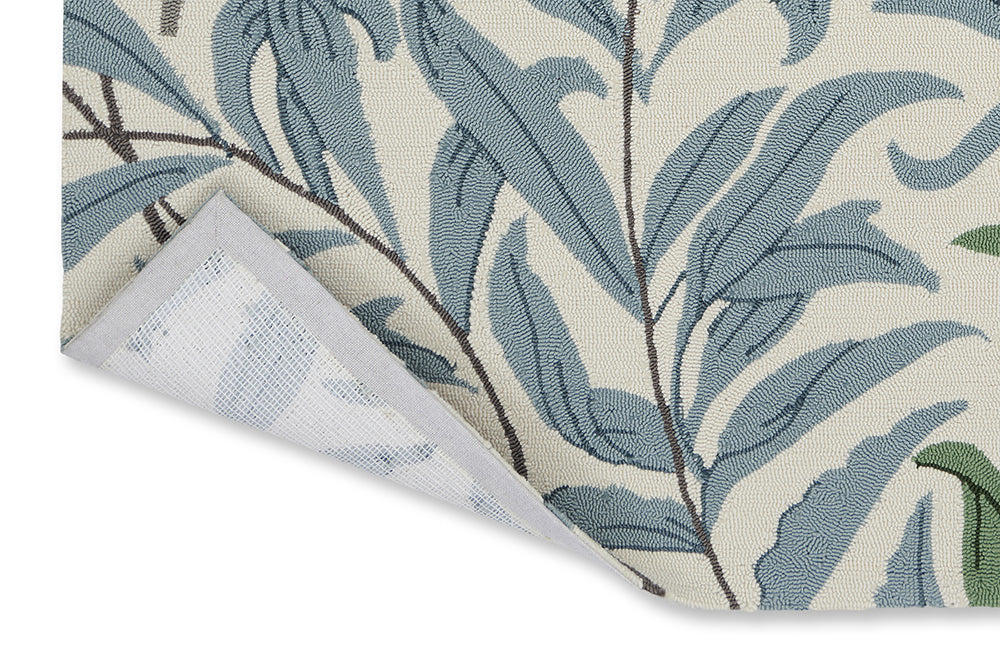 WILLOW BOUGHS LEAFY ARBOUR Outdoor-Teppich grün-blau 