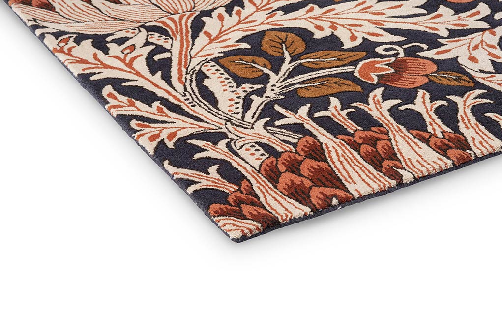 ARTICHOKE AMBER CHARCOAL Teppich beige-marineblau 