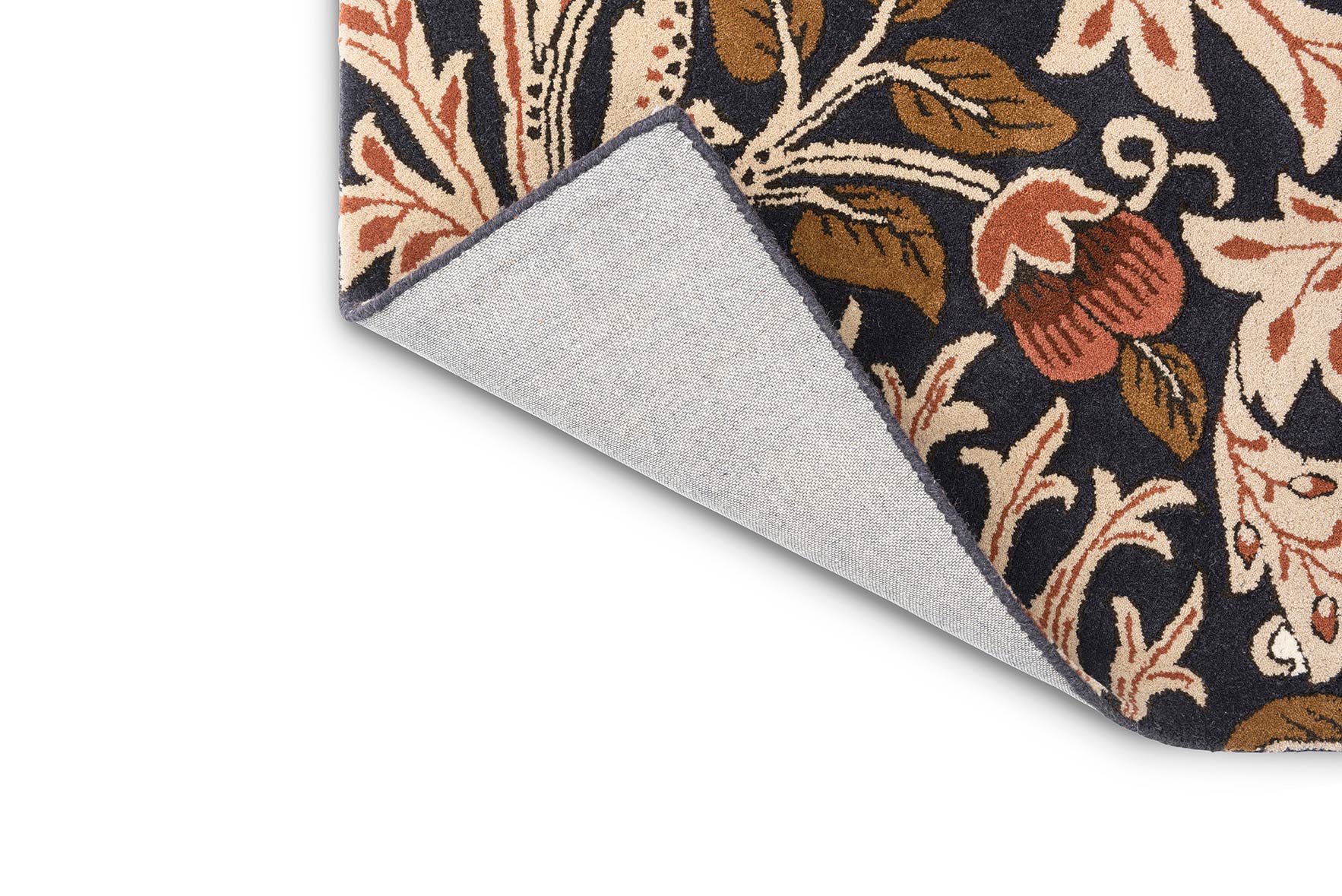 ARTICHOKE AMBER CHARCOAL Teppich beige-marineblau 