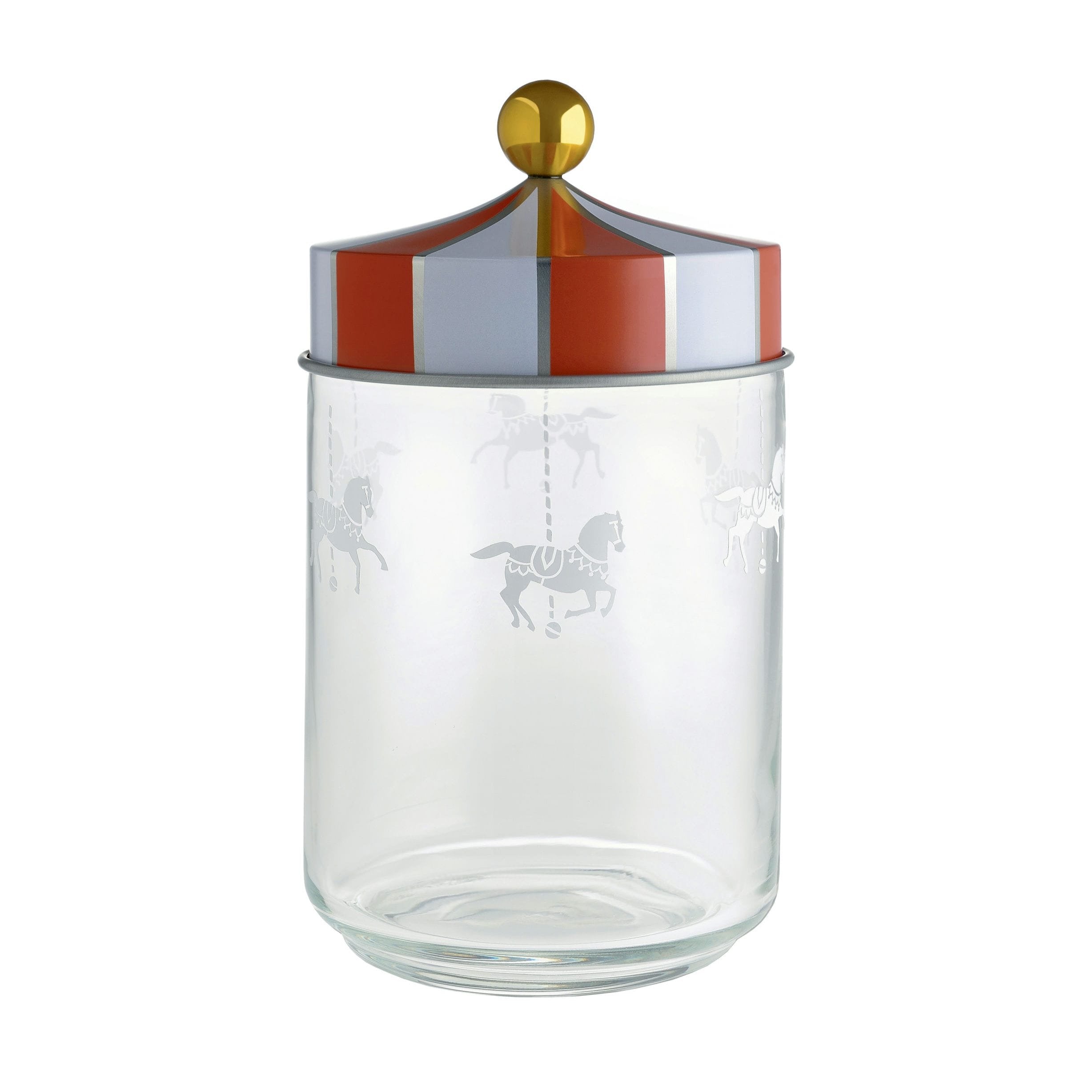 Circus kitchen container glass with a screen printing