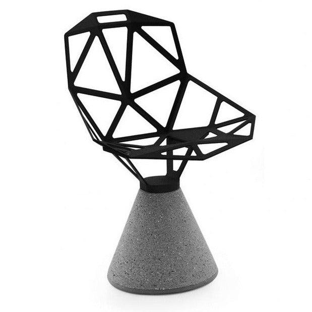 Krzesło z betonową podstawą CHAIR_ONE czarny, Magis, Eye on Design