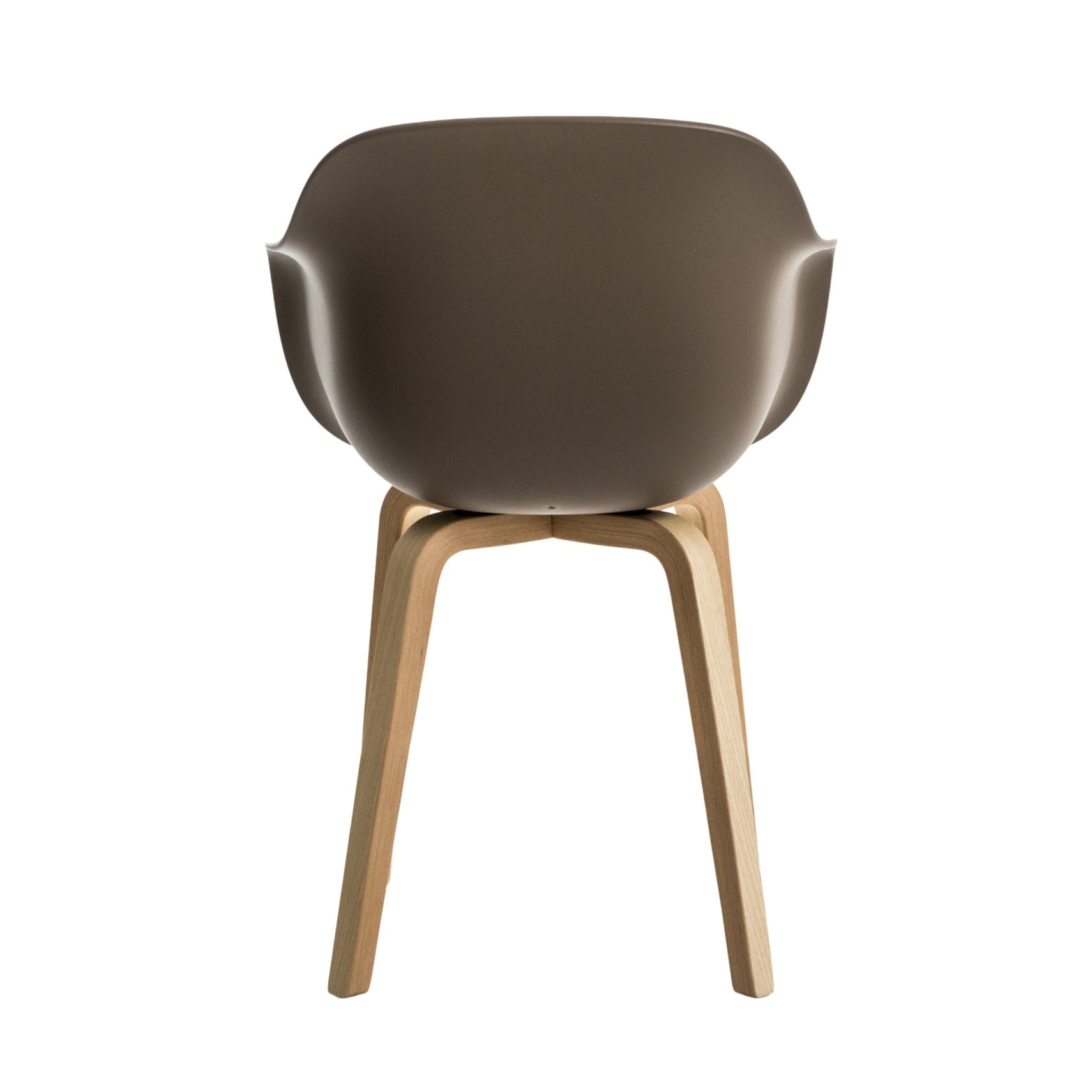 SUBSTANCE brauner Sessel mit Eschengestell