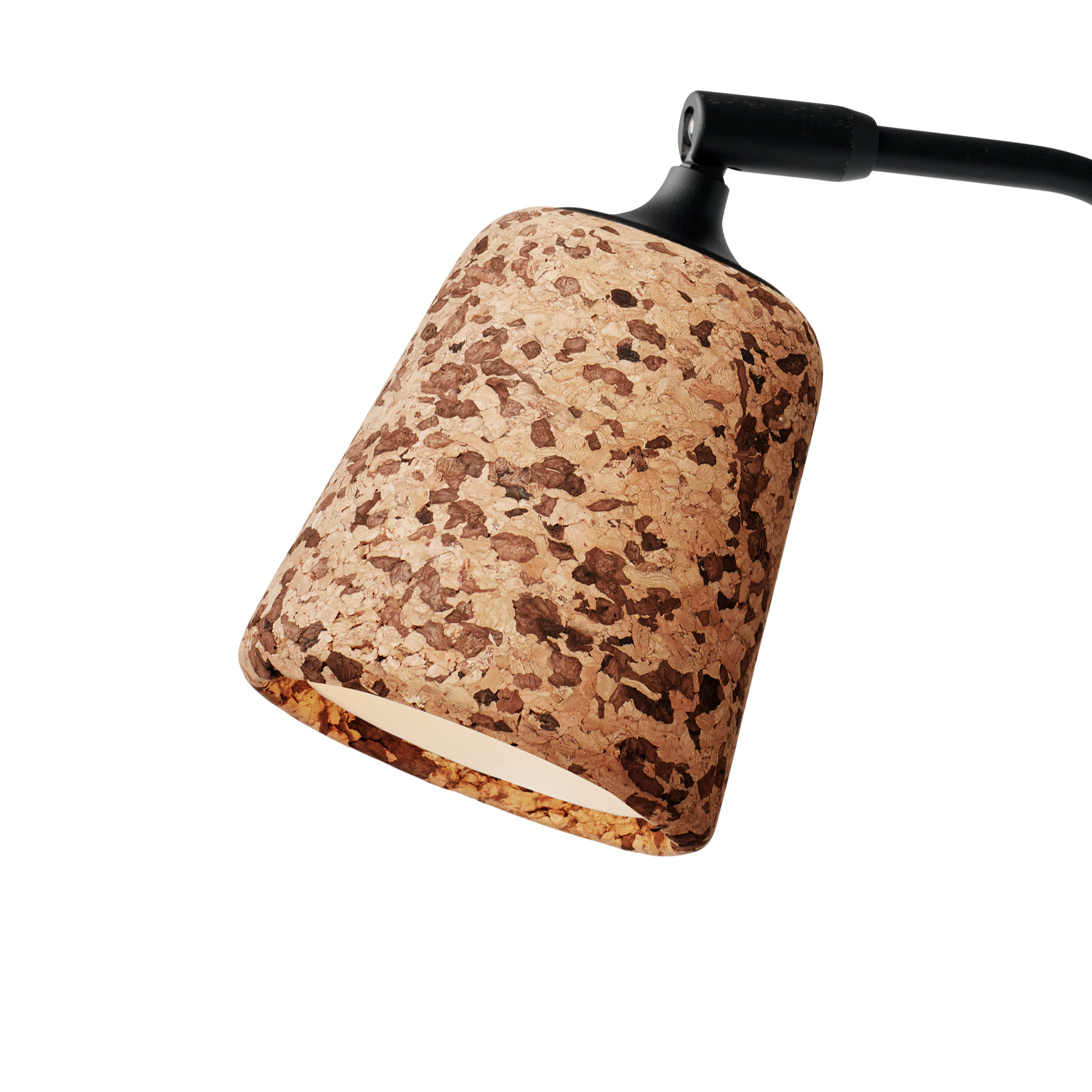 Desk lamp material mix cork