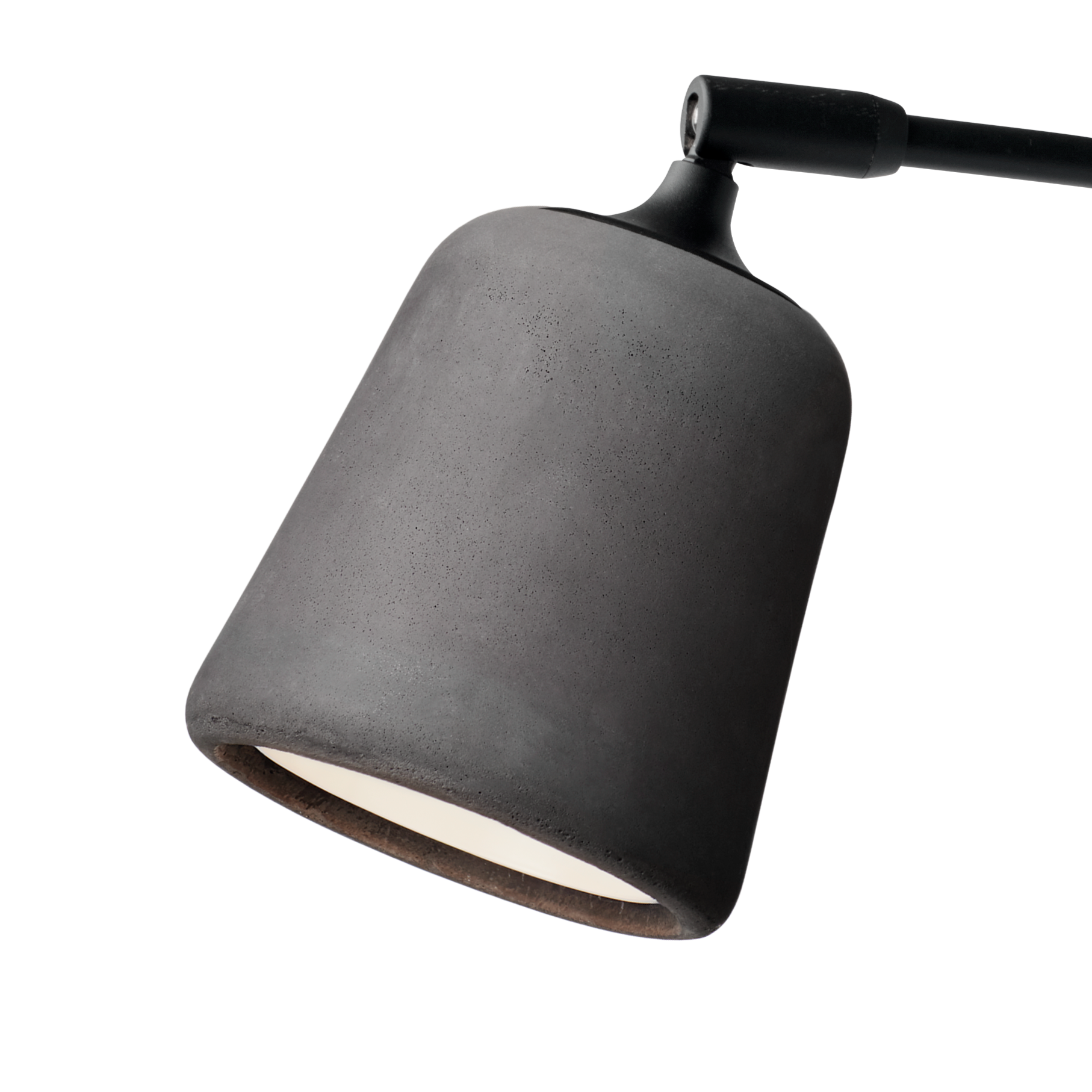 Desk lamp material dark cement
