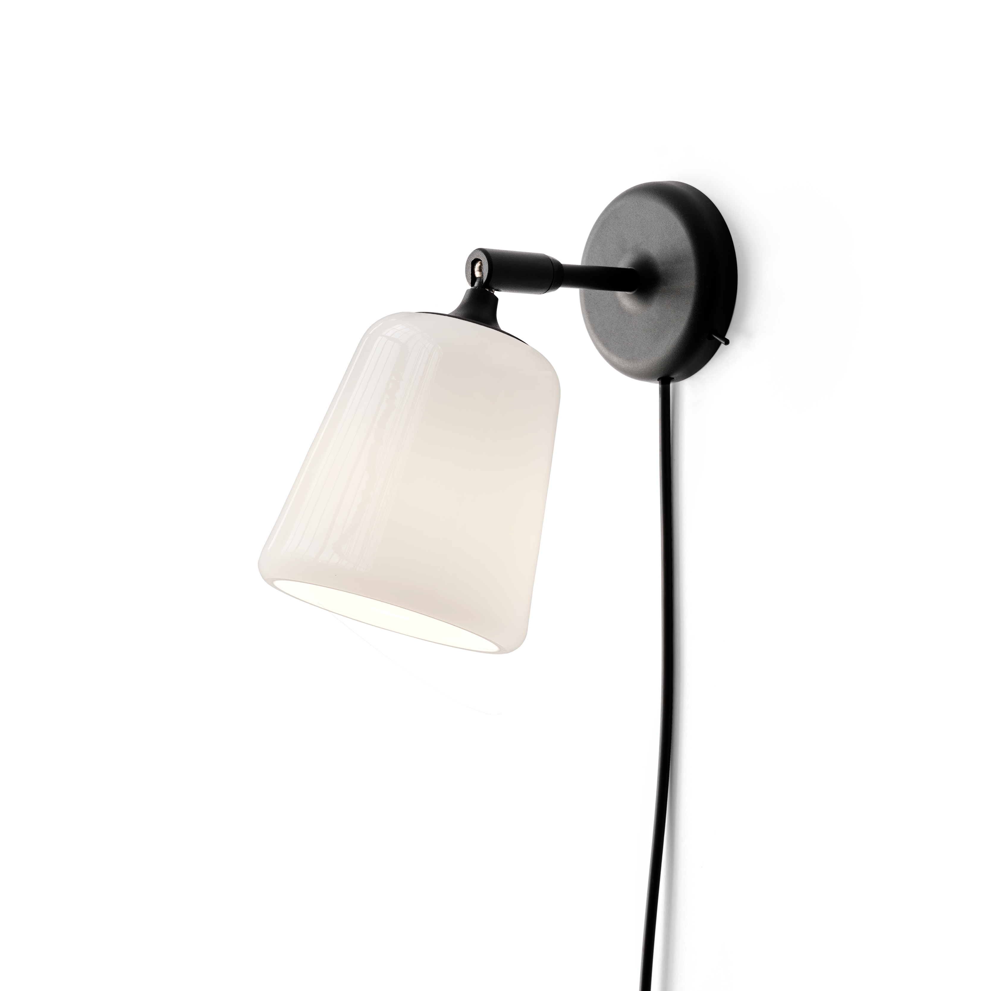 Lampa ścienna regulowana MATERIAL biały opalizujący