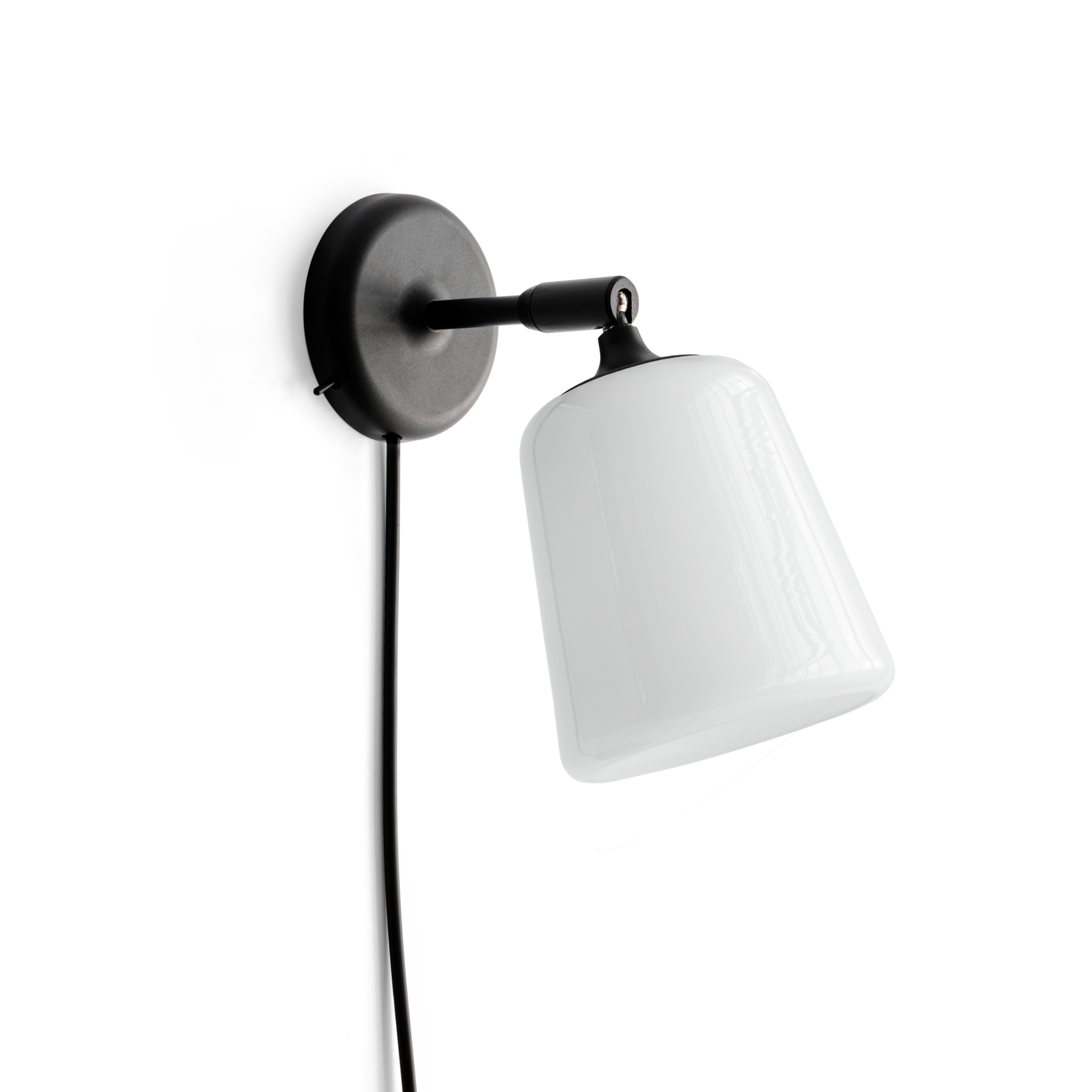 Lampa ścienna regulowana MATERIAL biały opalizujący