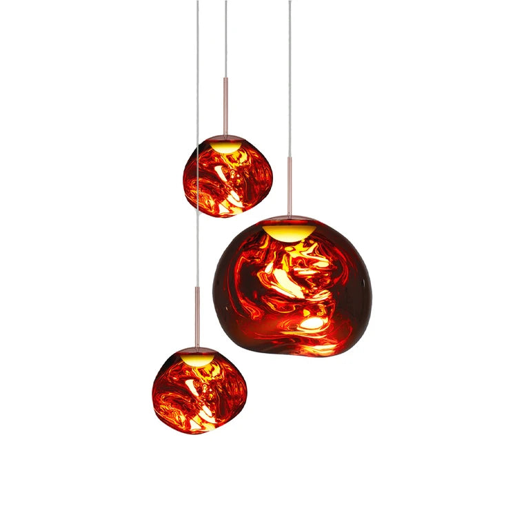 Melt Round Miedziana hanging lamp