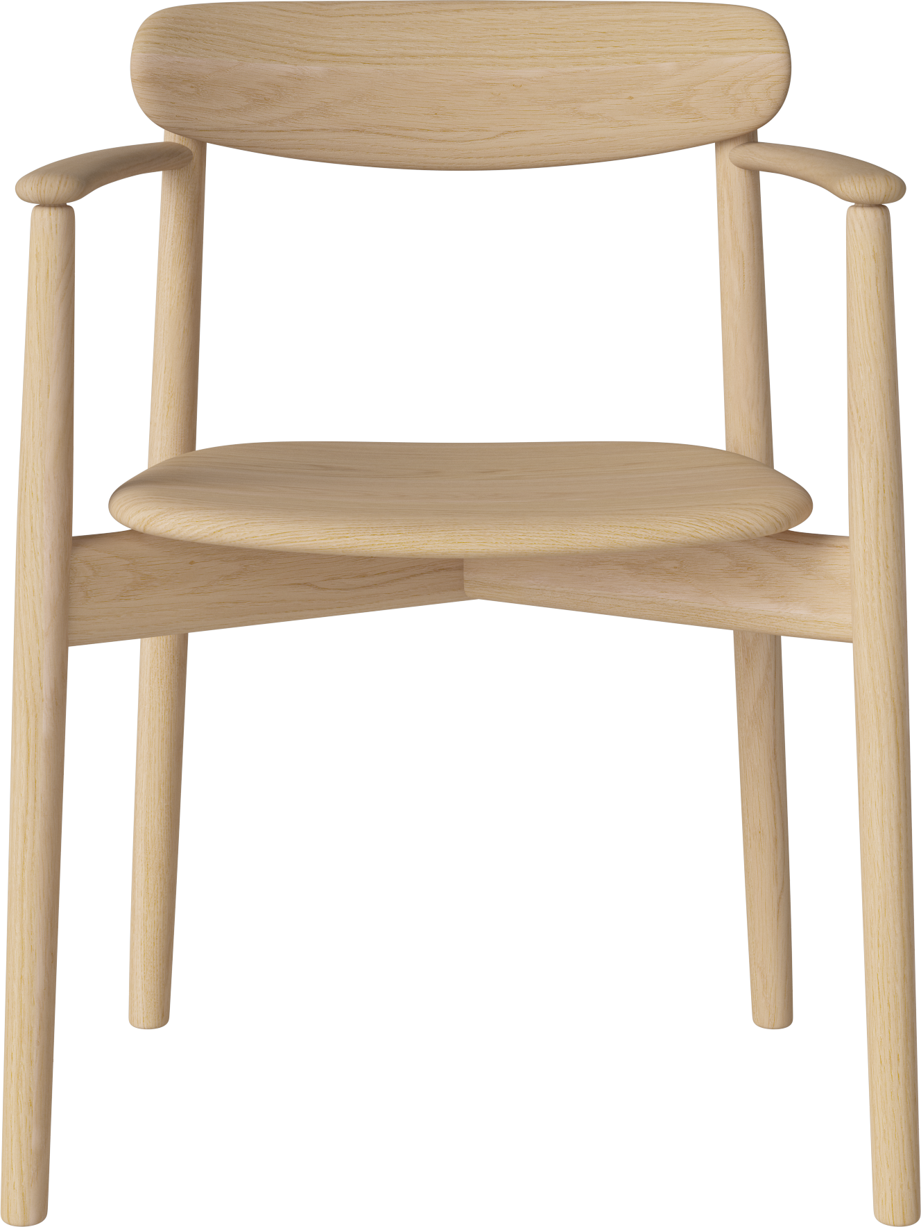 Chair with armrests Merge Balted Oak wood