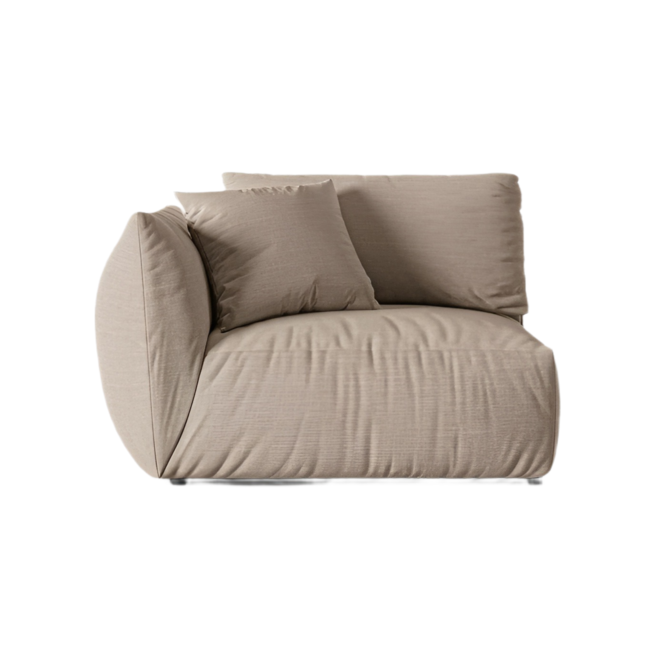 Sofa modułowa CHRIS - element szeroki lewostronny piaskowy szenil