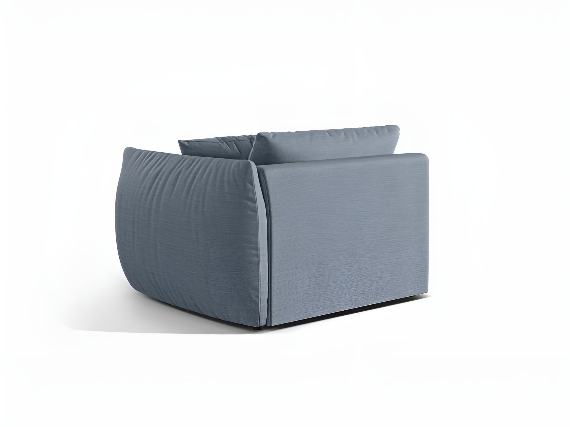 Sofa modułowa CHRIS - element szeroki prawostronny jasnoniebieski szenil