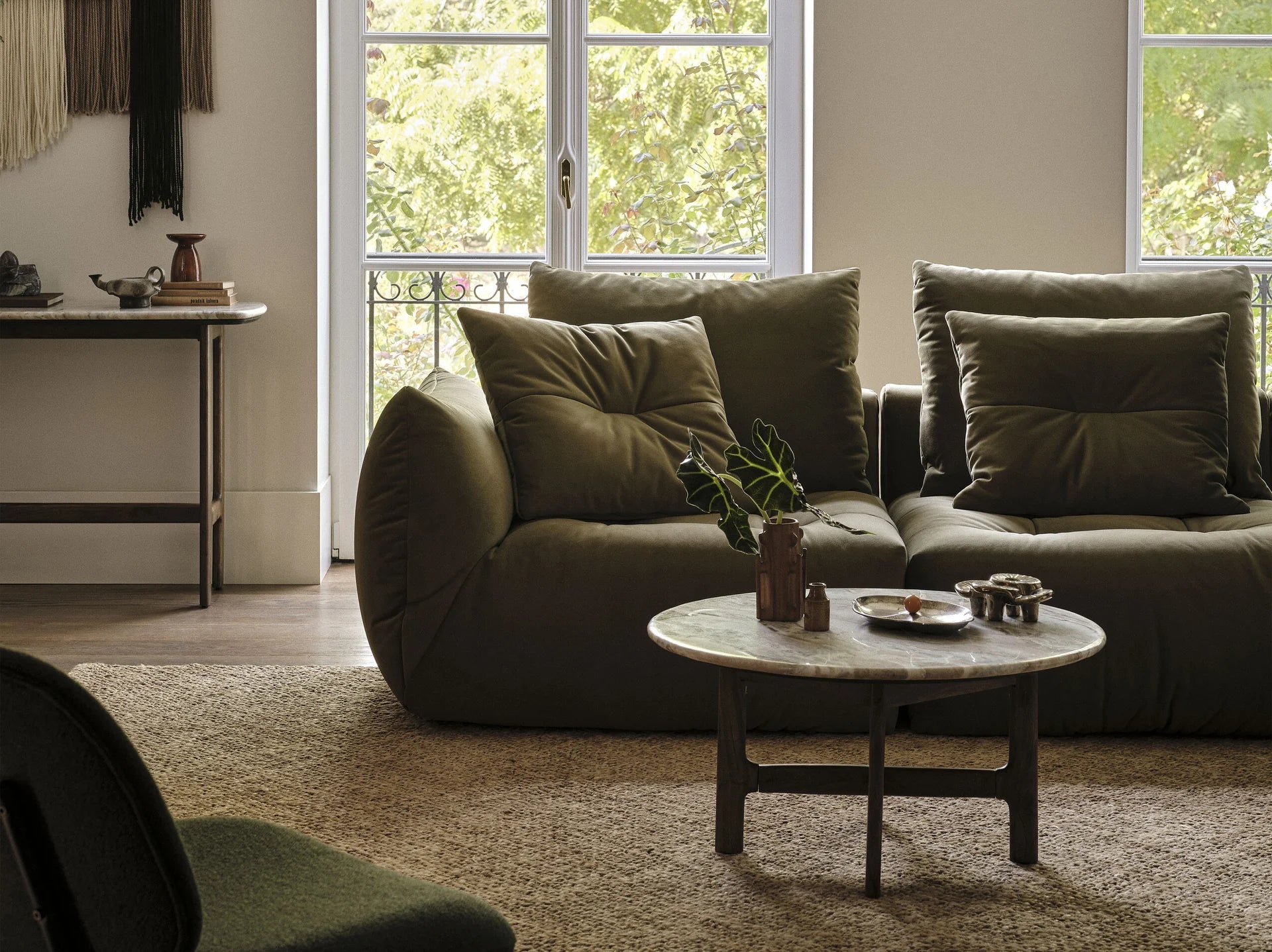 Velvet Modular Sofa, "Bloom", 4 Sitze, Ecru, 332x106x95
In Europa gemacht