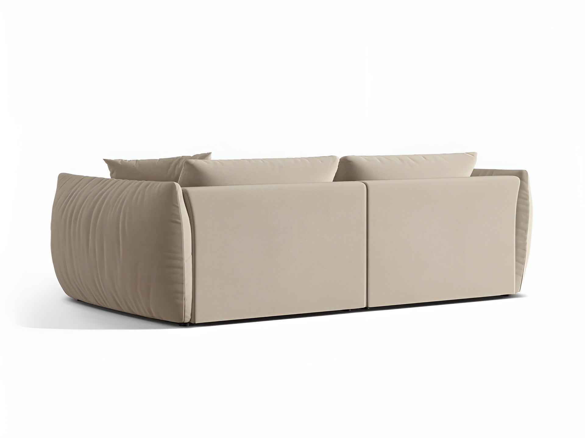 Sofa aksamitna 4-osobowa CHRIS ecru