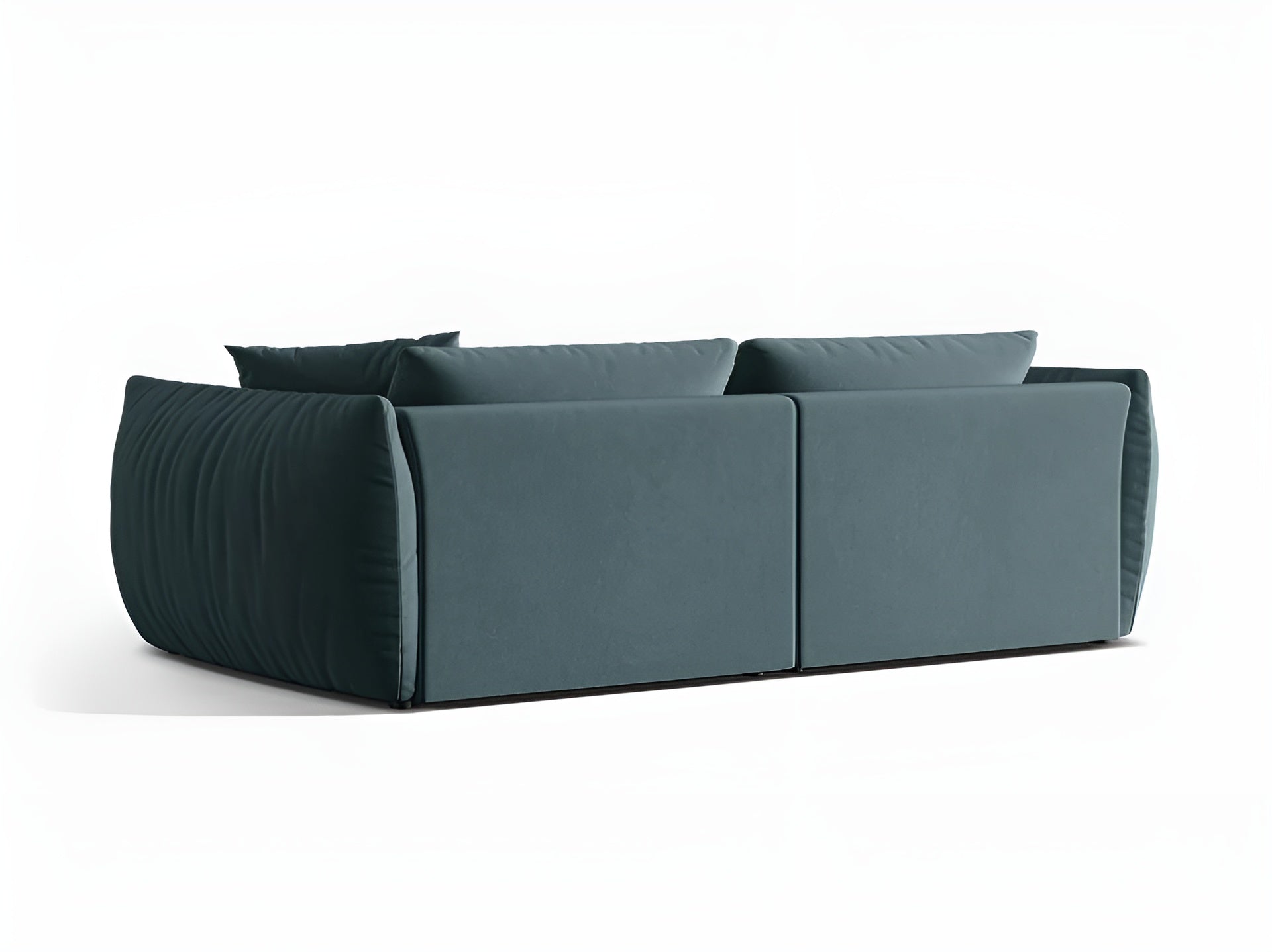 Sofa aksamitna 4-osobowa CHRIS jasnoniebieski