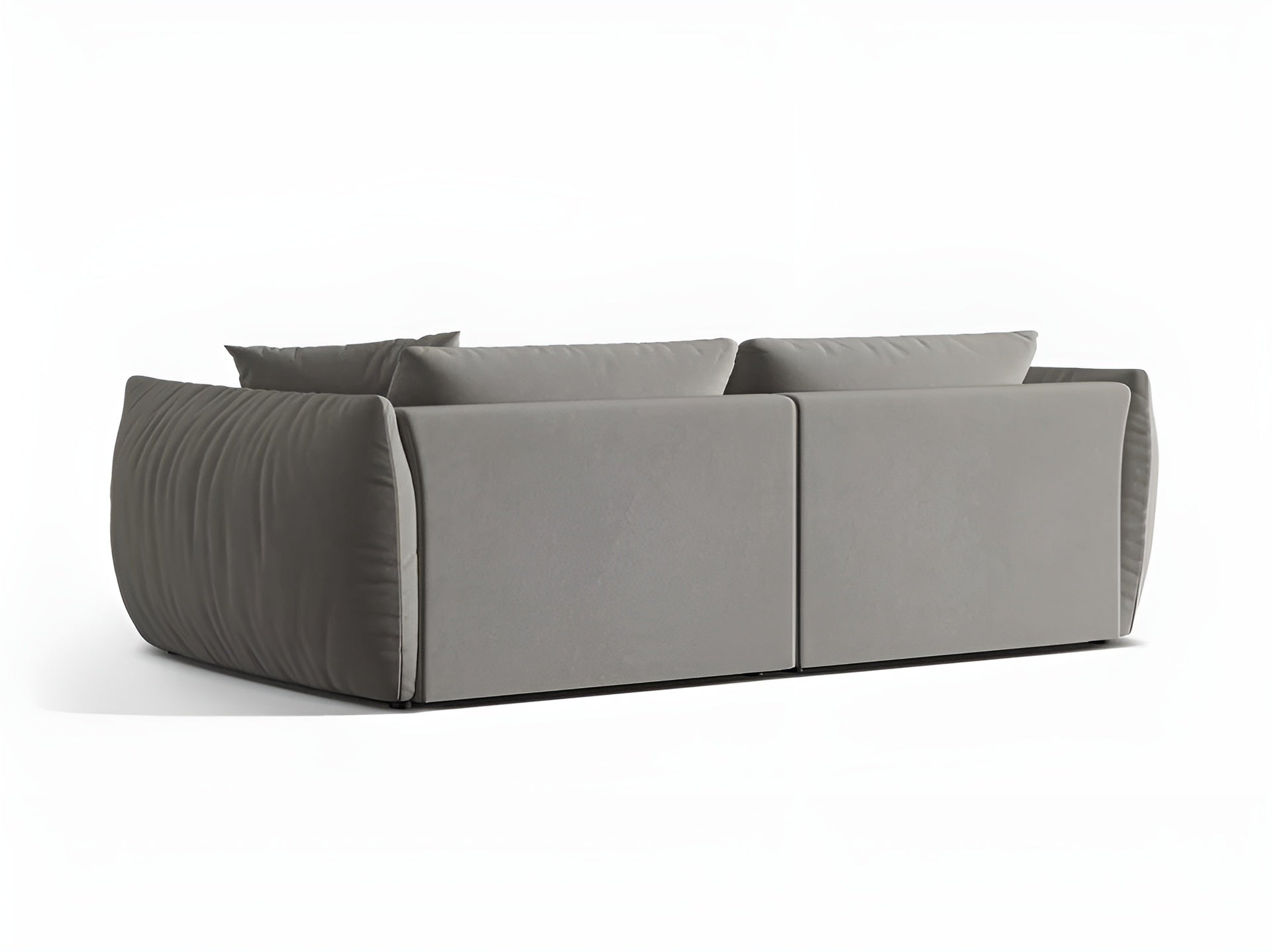 Sofa aksamitna 4-osobowa CHRIS szary