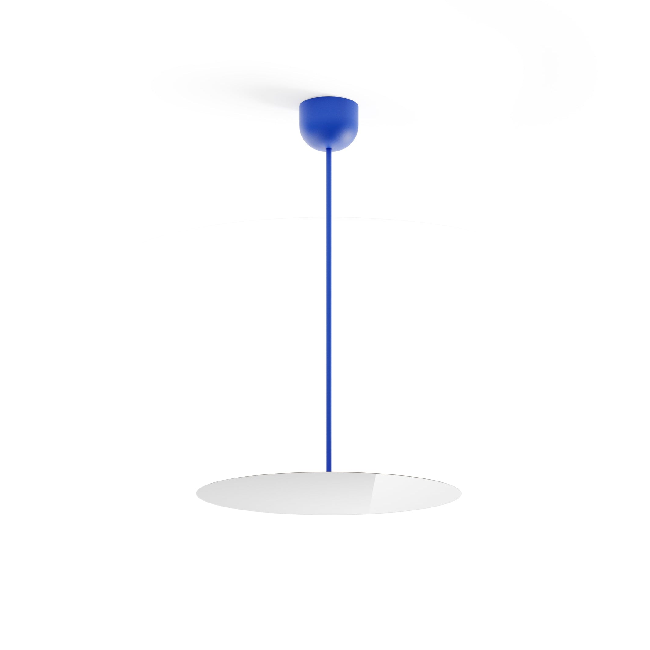 Millimetro Blue Hanging Lamp mit einem Spiegeleffekt