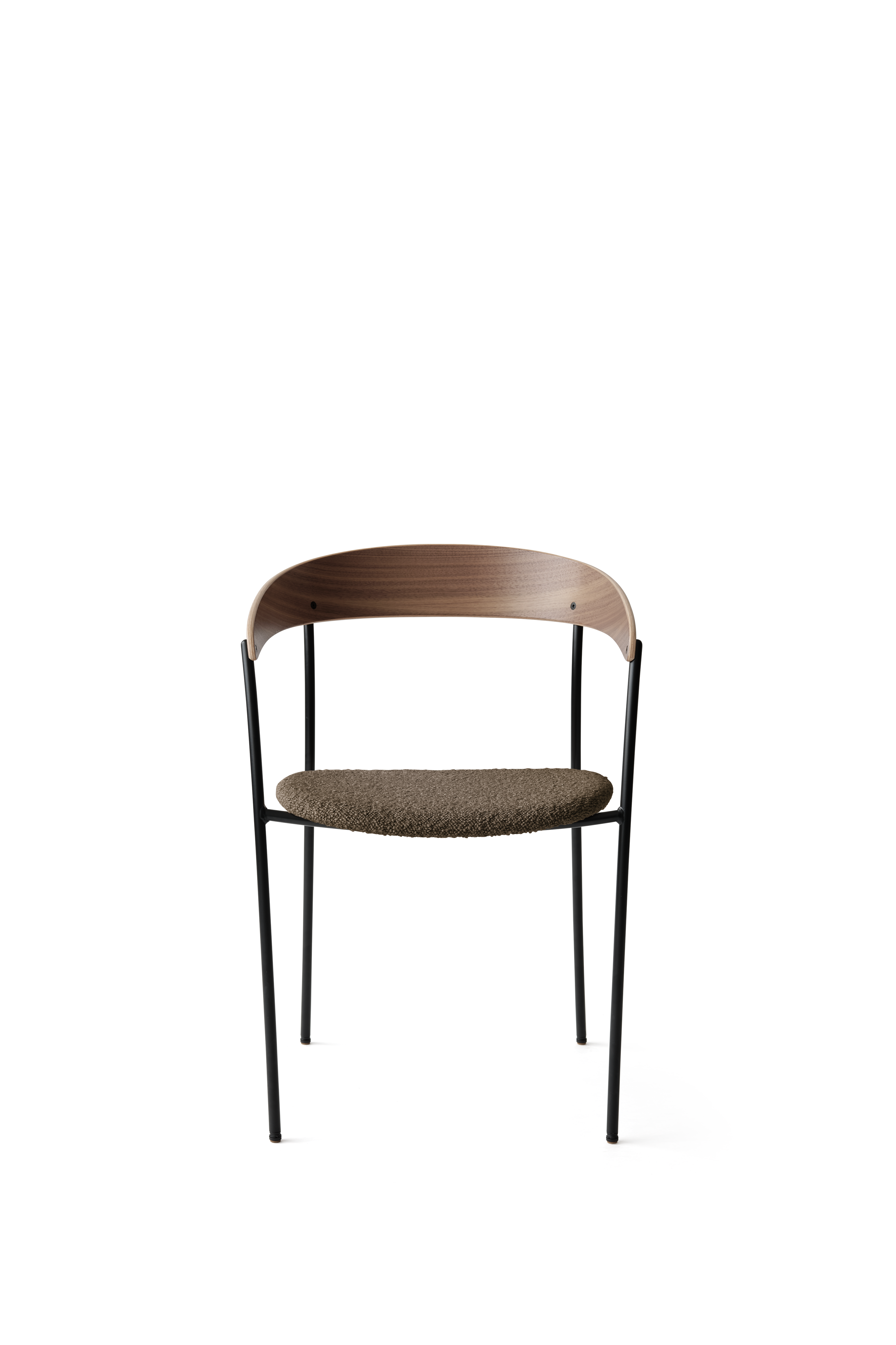 Chair with armrests Missing Upholstered with nut veneer