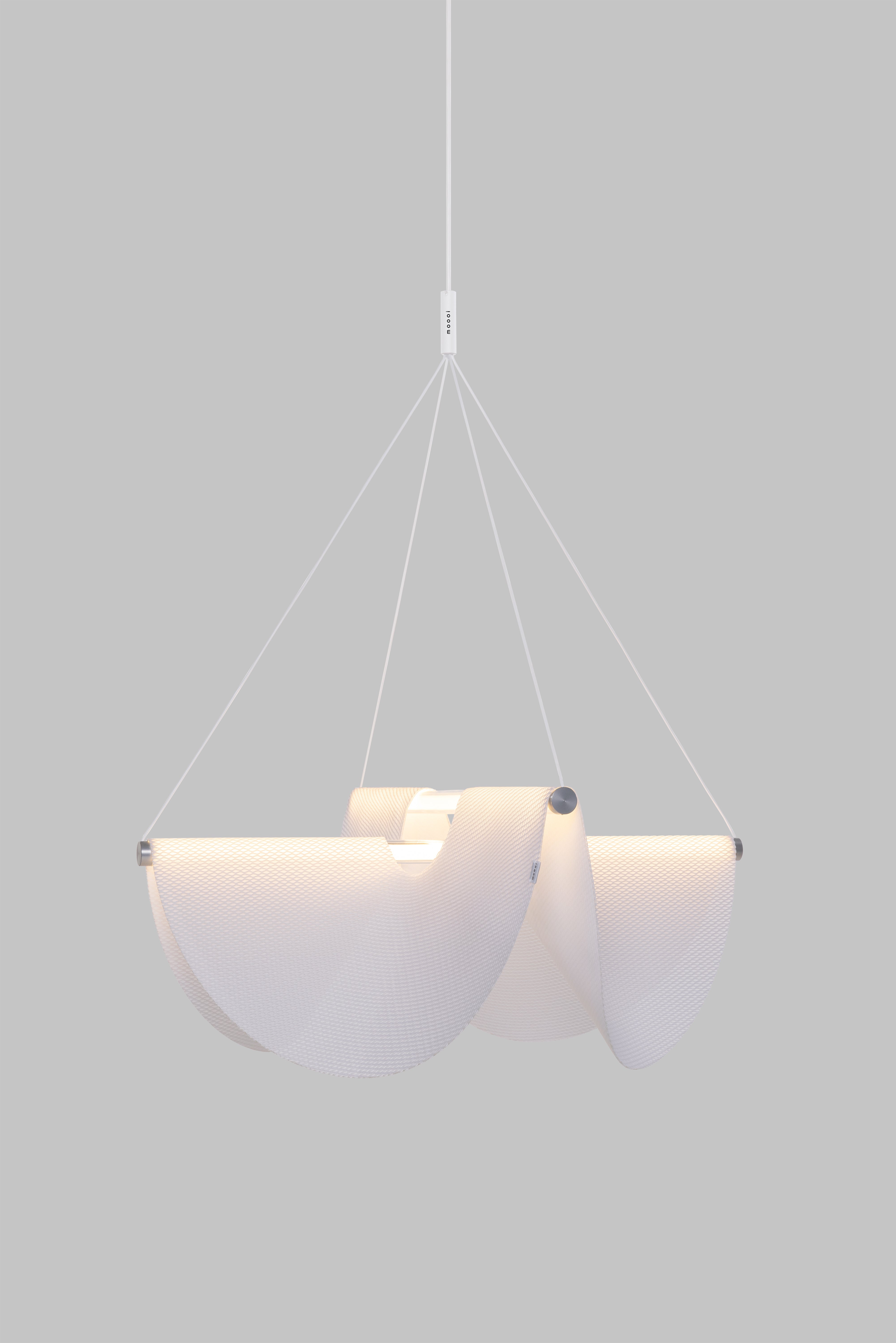 Drape Light hanging lamp draped fabric