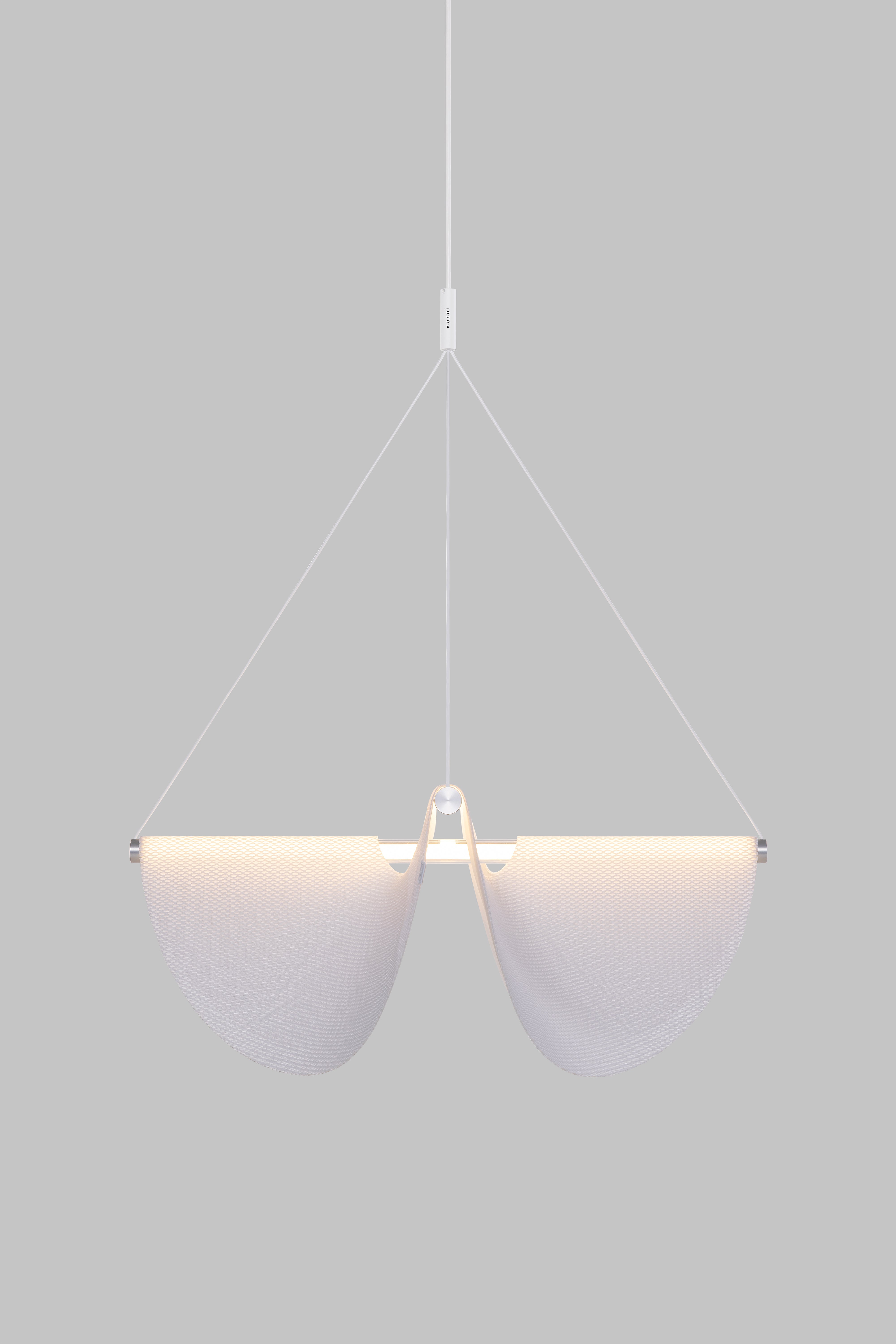 Drape Light hanging lamp draped fabric