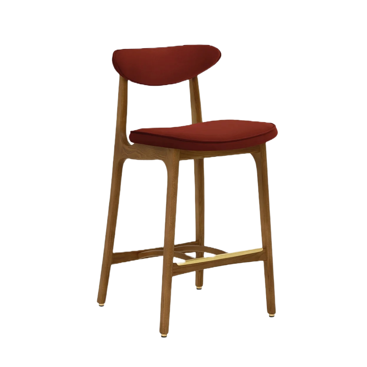 Krzesło barowe 200-190 czerwony w tkaninie Velvet Red Brick 366 concept    Eye on Design