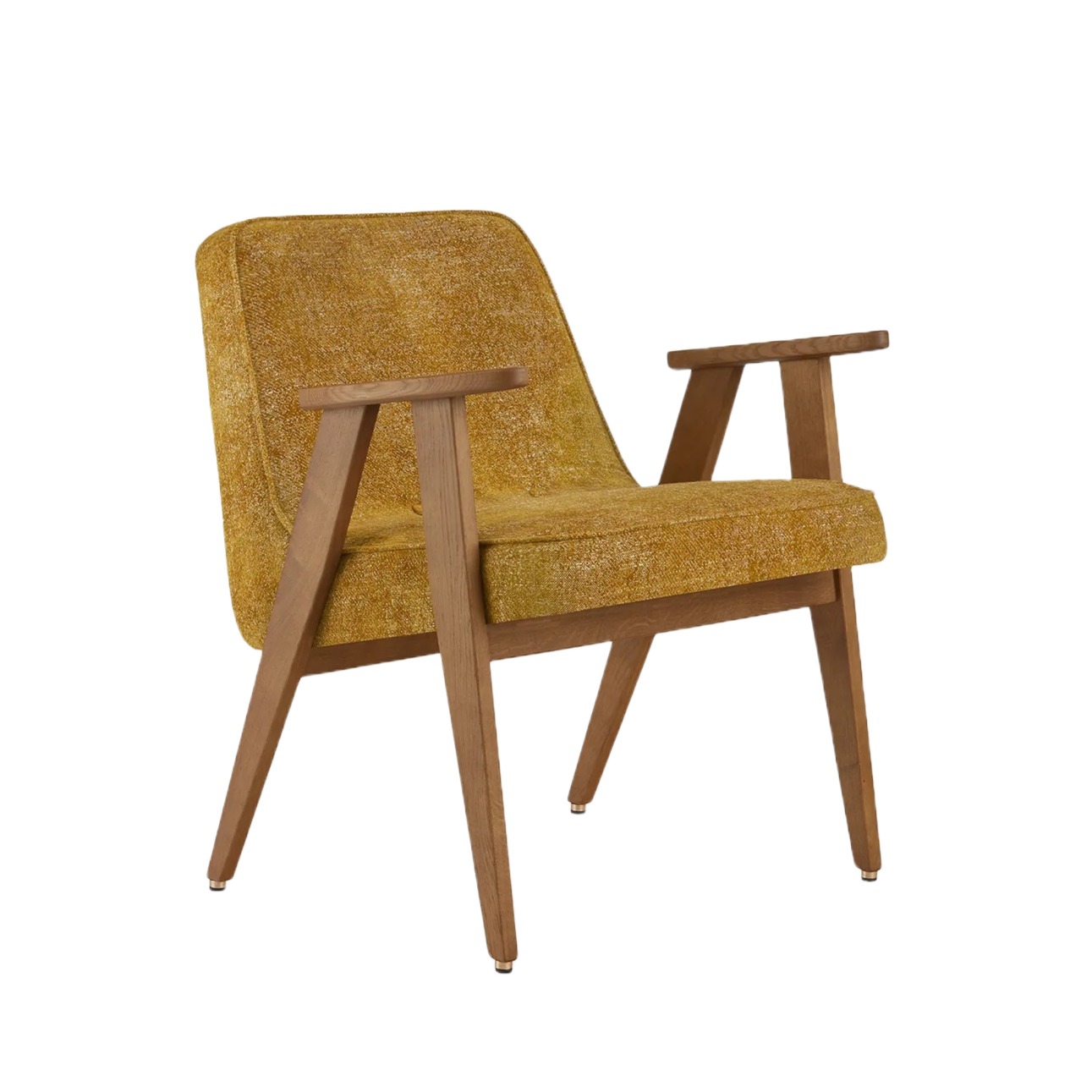 Fotel 366 żółty w tkaninie Marble Mustard 366 concept Dąb-03   Eye on Design