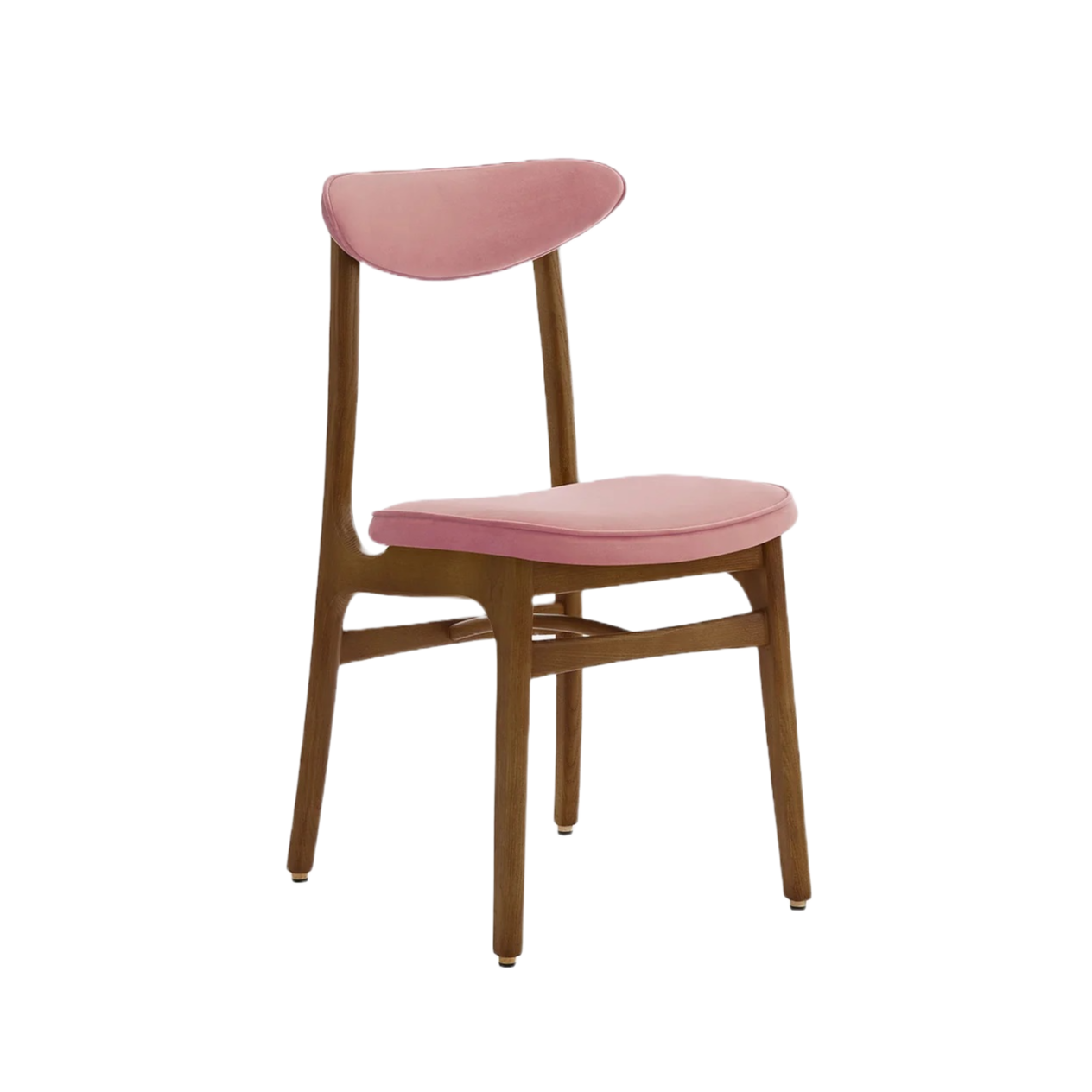Krzesło 200-190 różowy w tkaninie Velvet Powder Pink 366 concept    Eye on Design