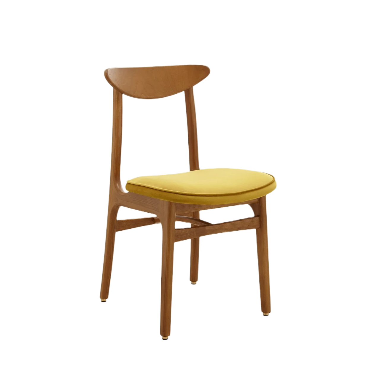 Krzesło 200-190 MIX żółty w tkaninie Shine Velvet Mustard 366 concept    Eye on Design