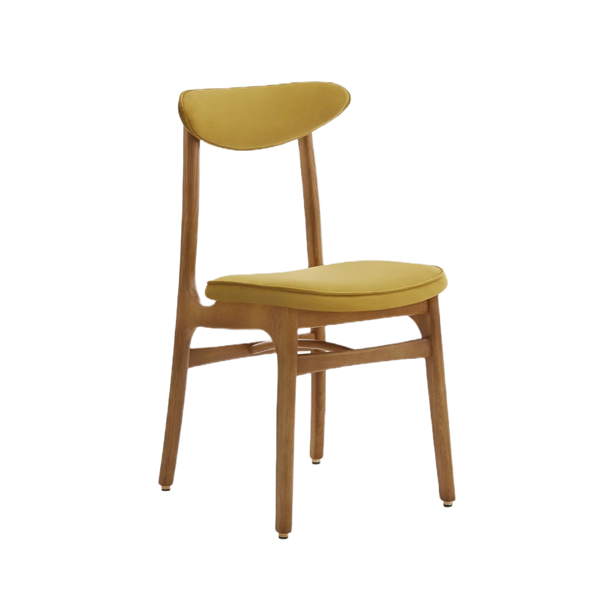 Krzesło 200-190 żółty w tkaninie Shine Velvet Mustard 366 concept    Eye on Design