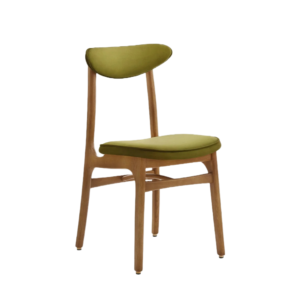 Krzesło 200-190 zielony w tkaninie Velvet Olive 366 concept    Eye on Design