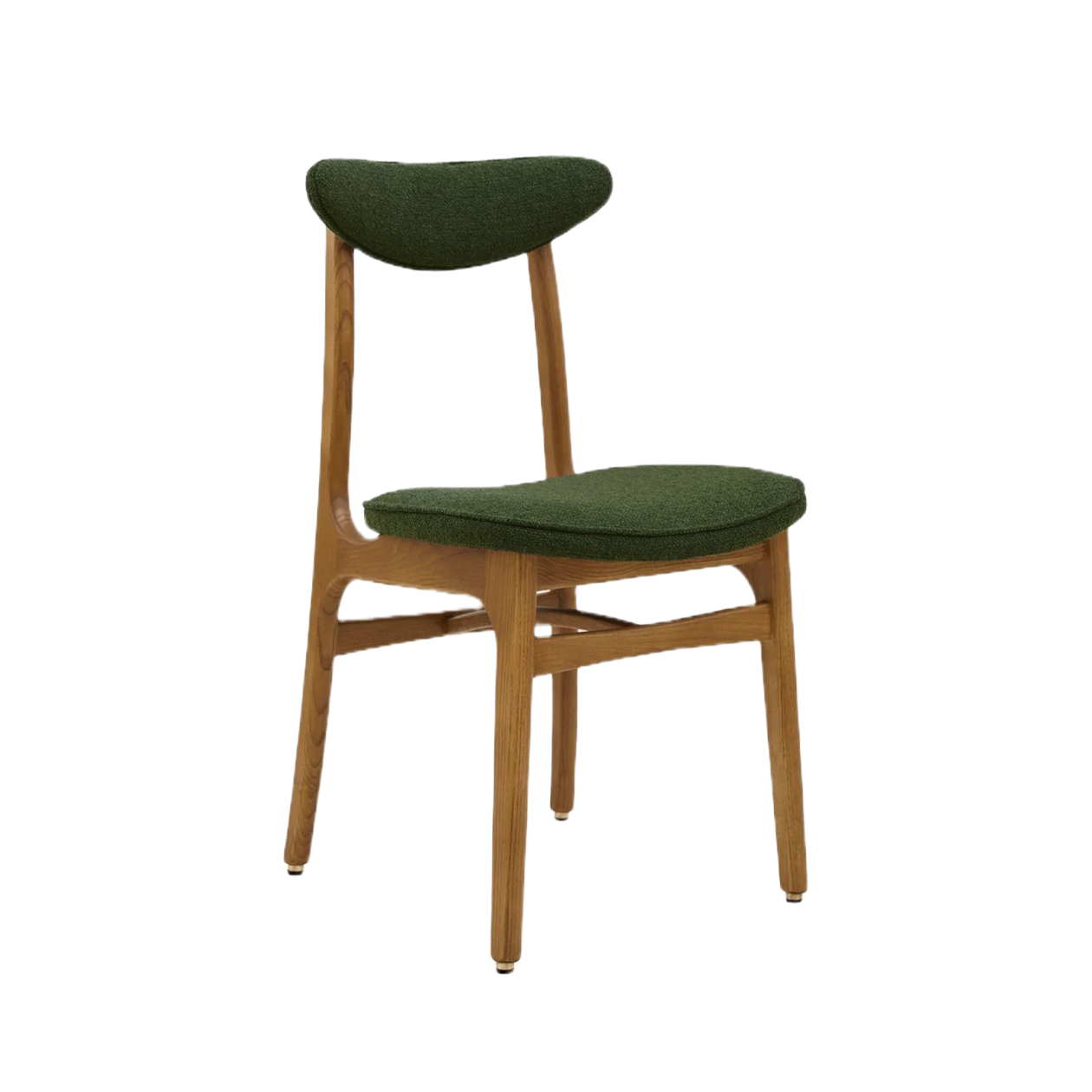 Krzesło 200-190 zielony w tkaninie Boucle Bottle Green 366 concept    Eye on Design