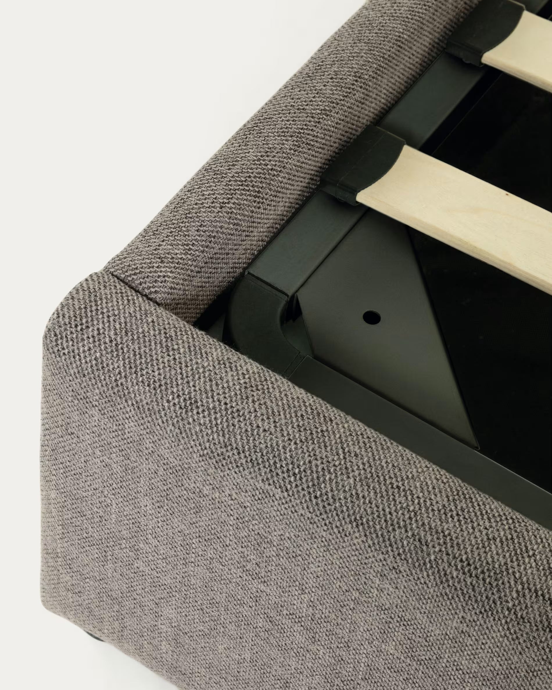 NAHIRI gray bed with storage