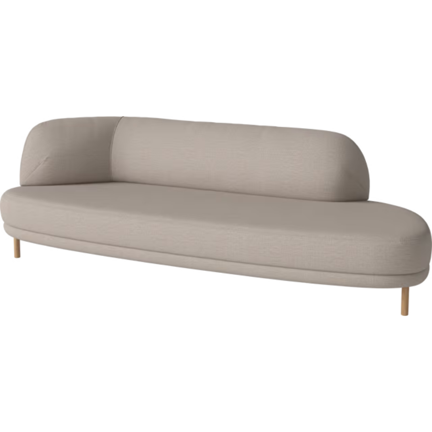 Open sofa right -sided grace oak base