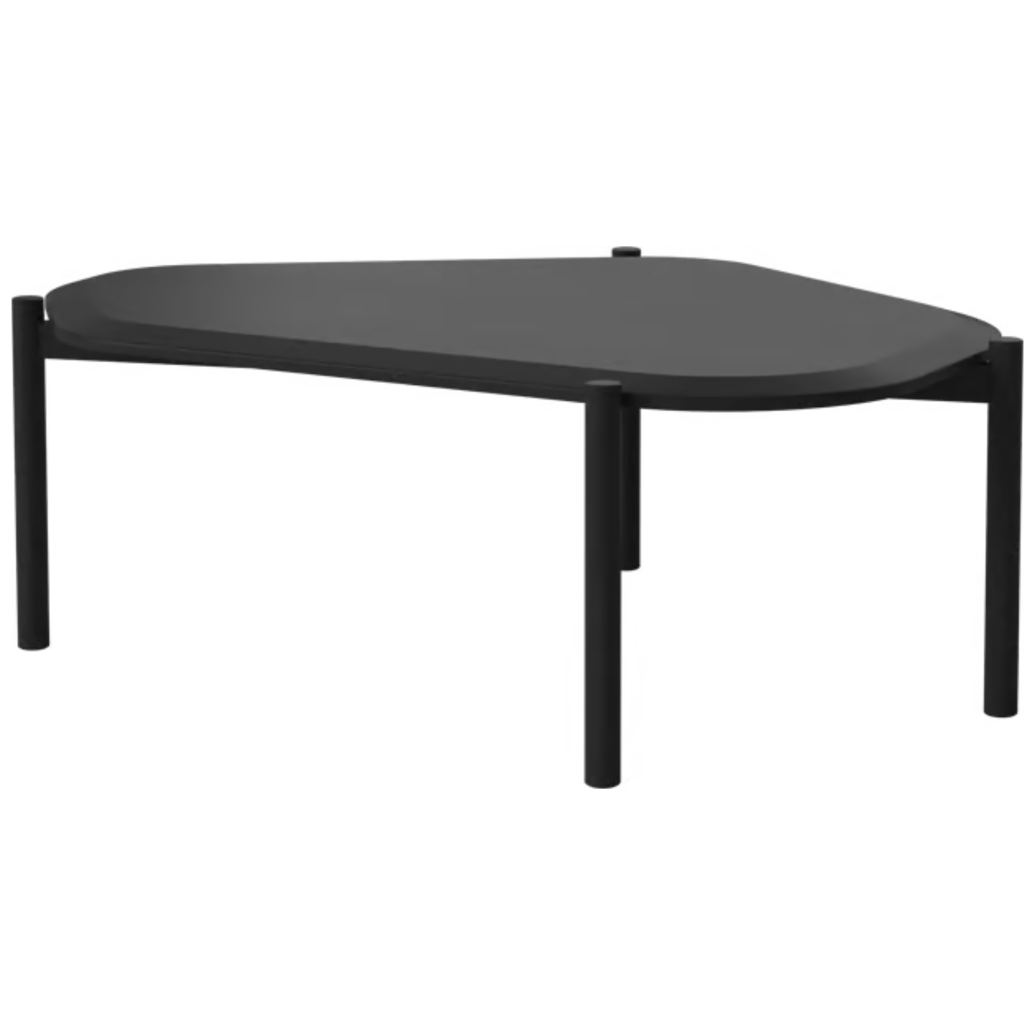 Coffee table Island black oak wood