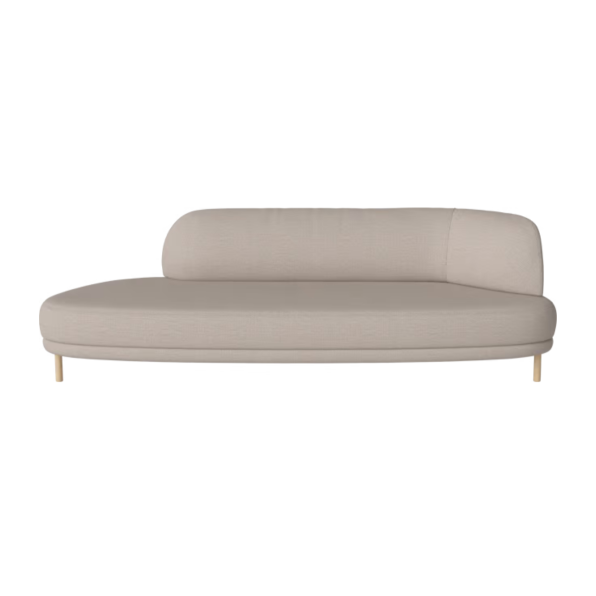 Links -seitens Sofa Grace White Eiche Basis