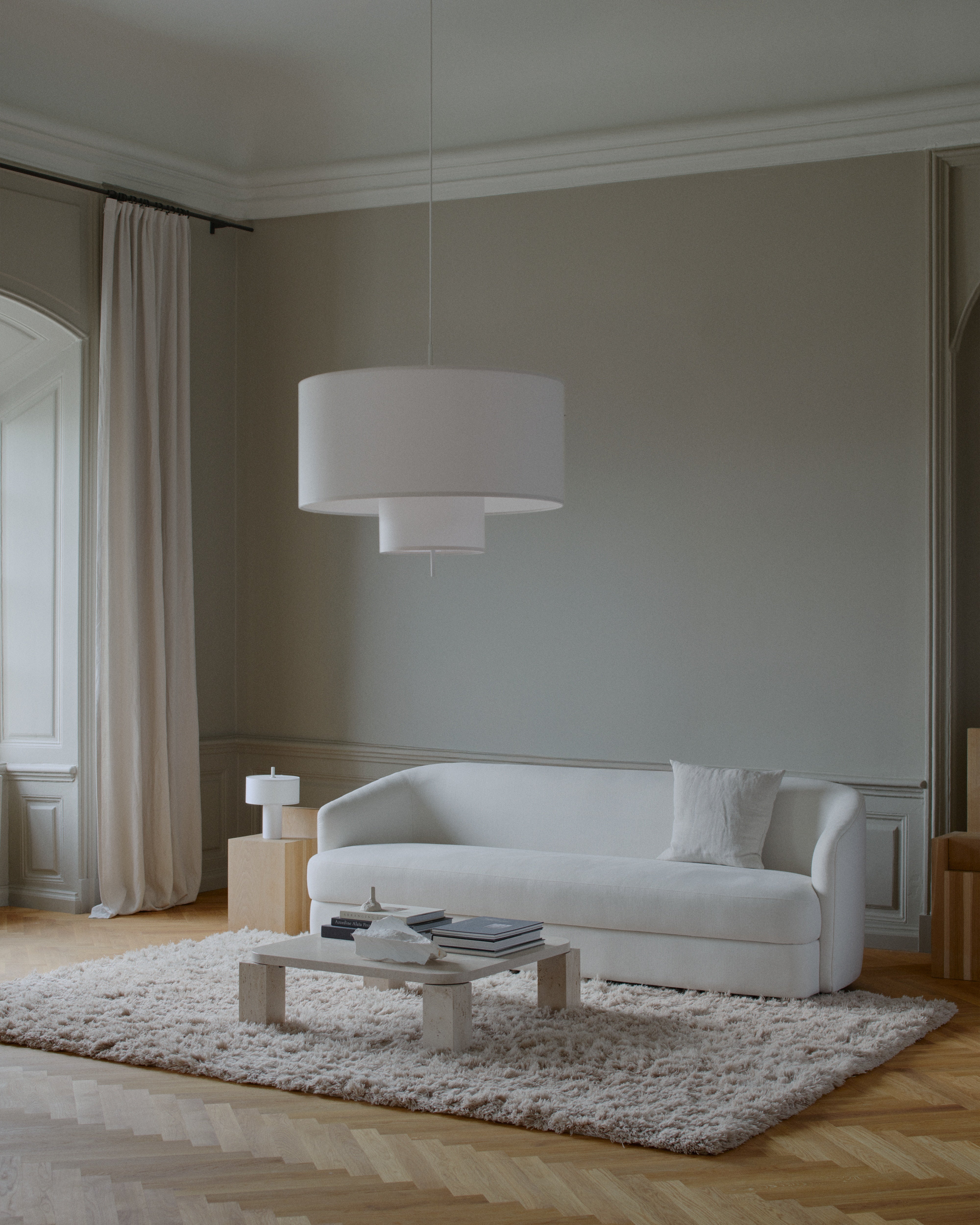 Lampa przenośna MARGIN biały