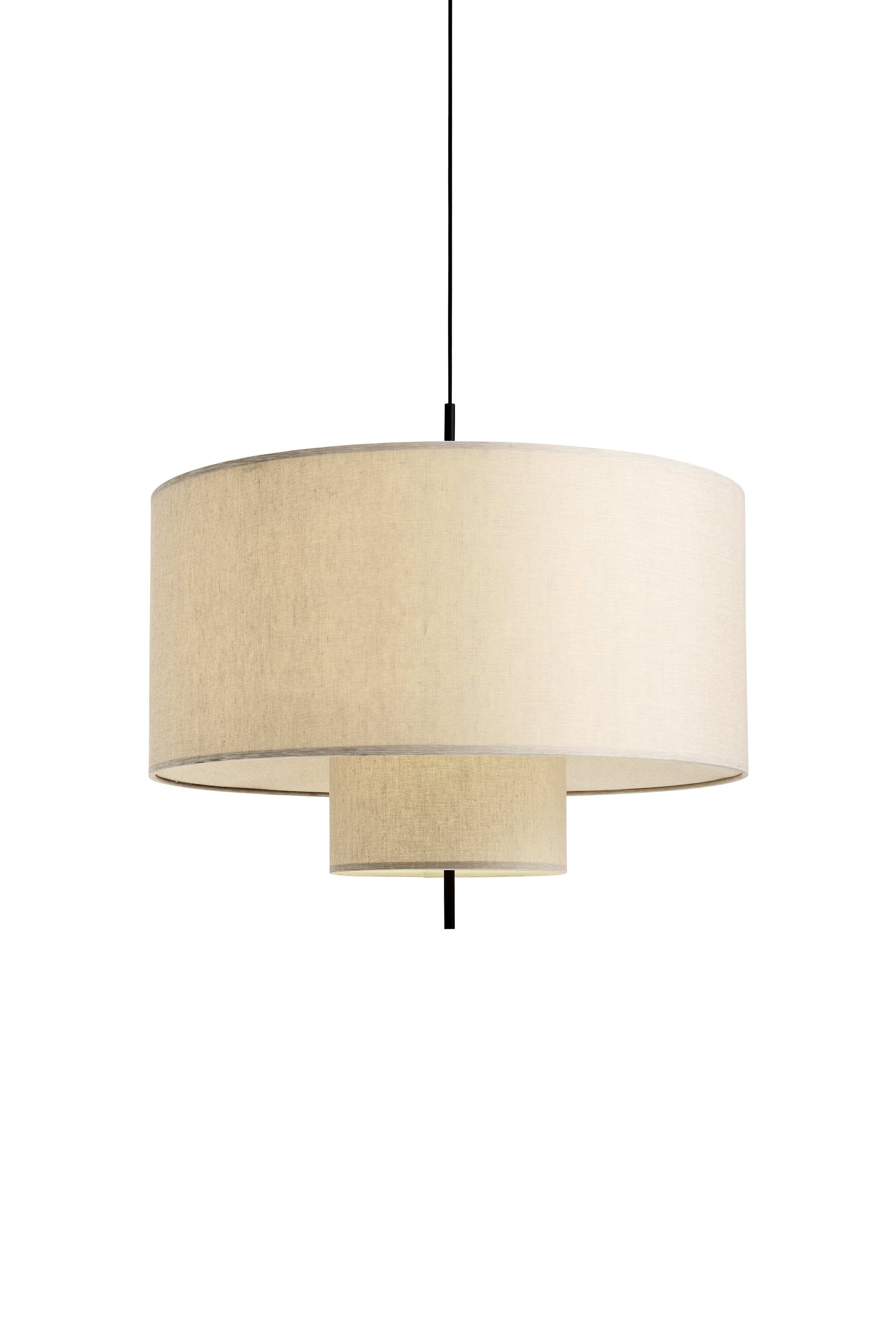 Beige Randhänge -Lampe