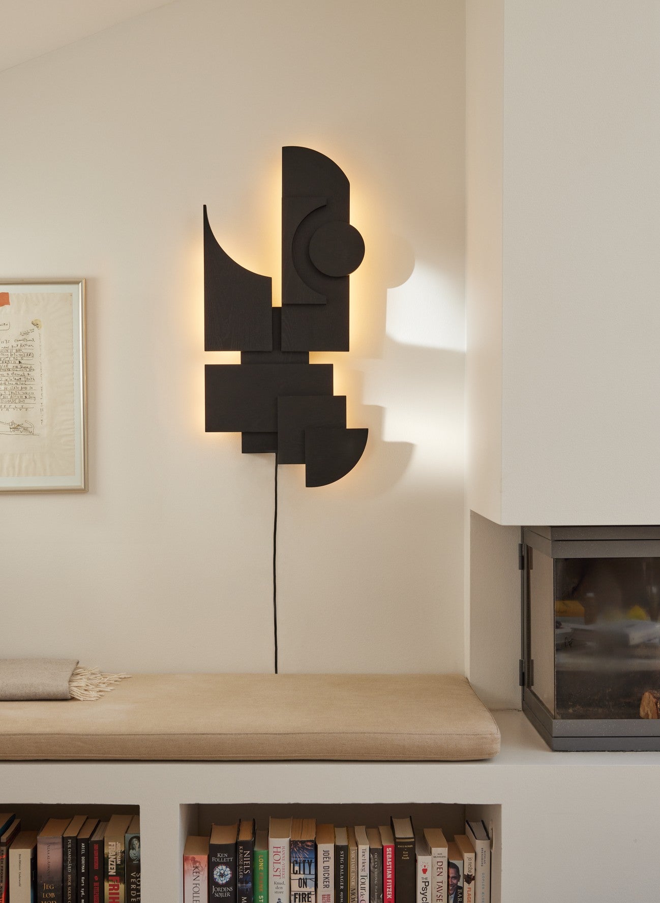 Wandleuchte TOTEM DECO schwarz