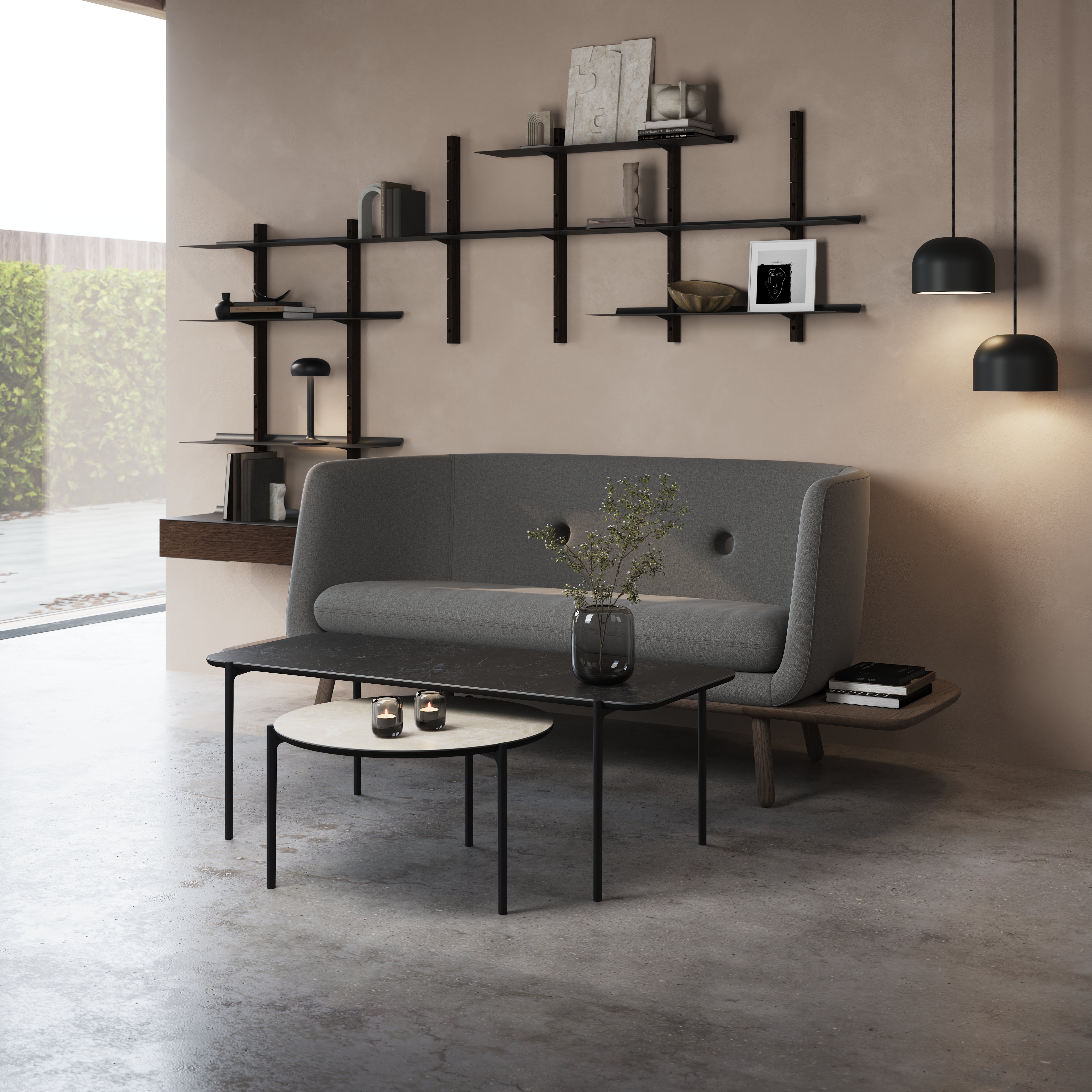 SMILE wall cabinet black