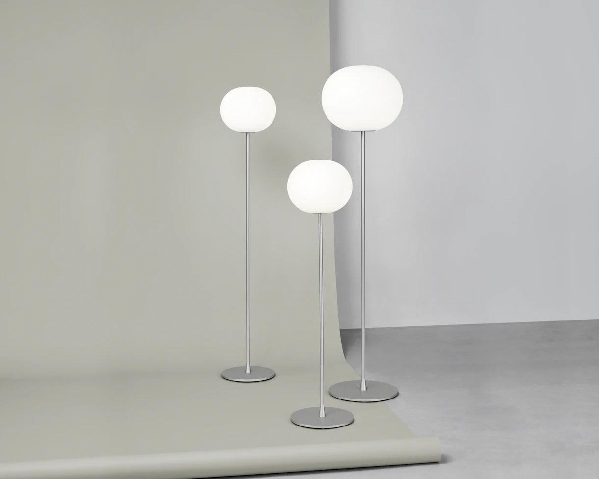 Lampa podłogowa GLO-BALL srebrny Flos    Eye on Design