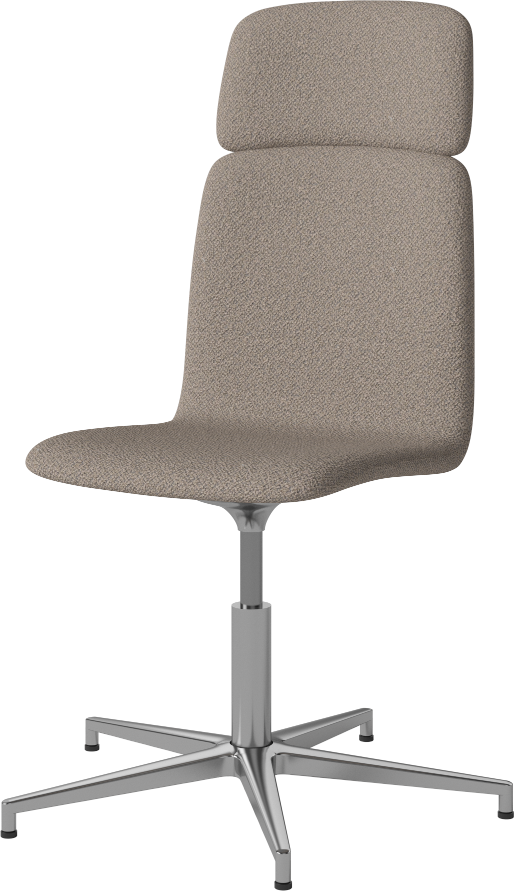 Palm Office Chair mit einer Metallbasis gepolstert