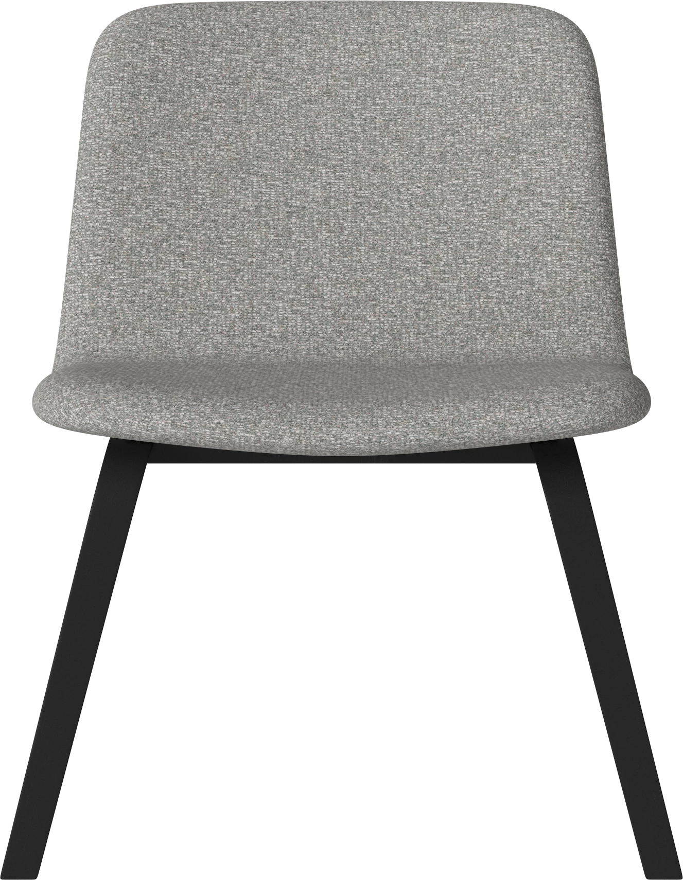 Palm armchair upholstered with a black base