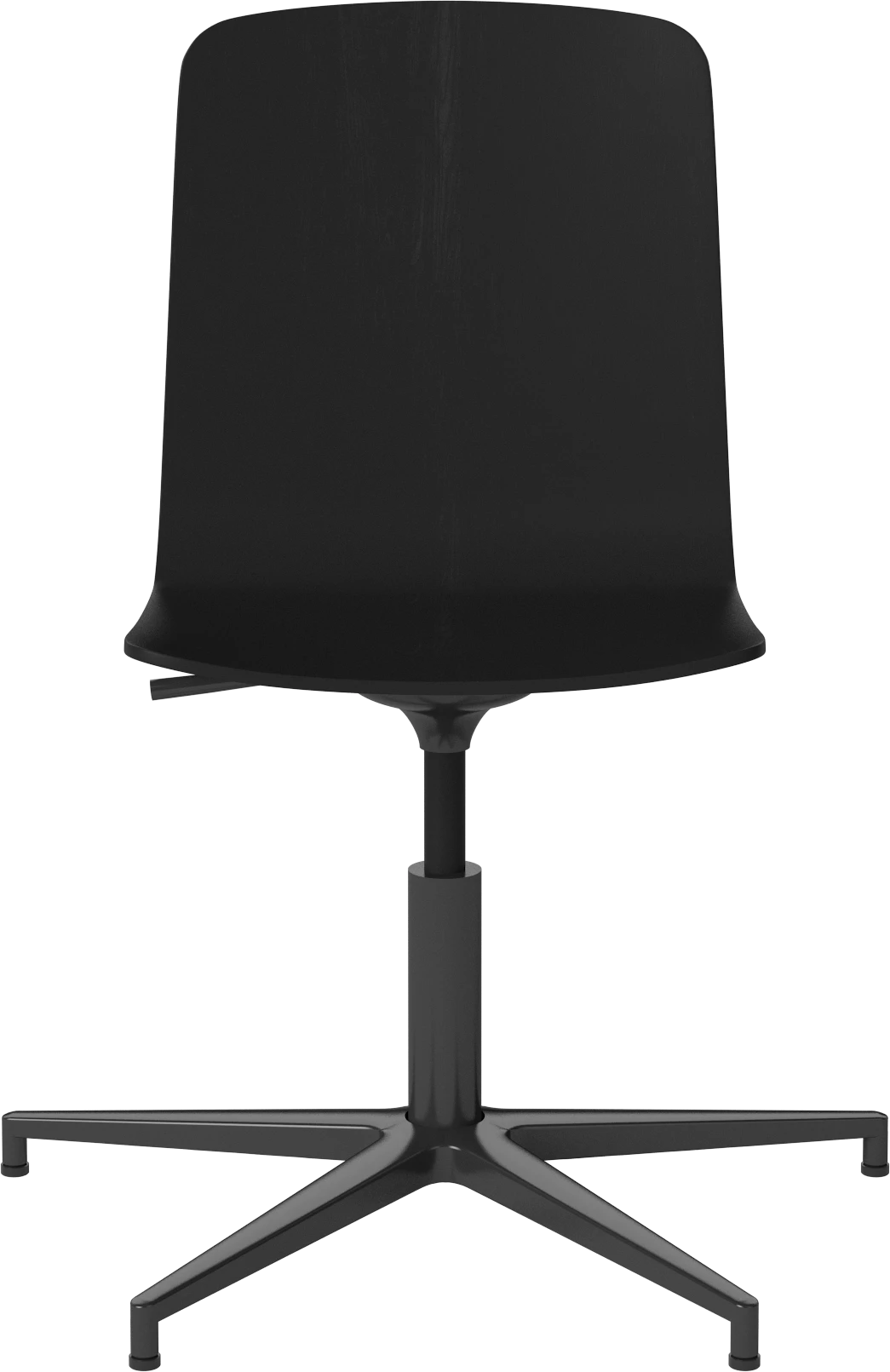 Palm office chair black veneer with a black base