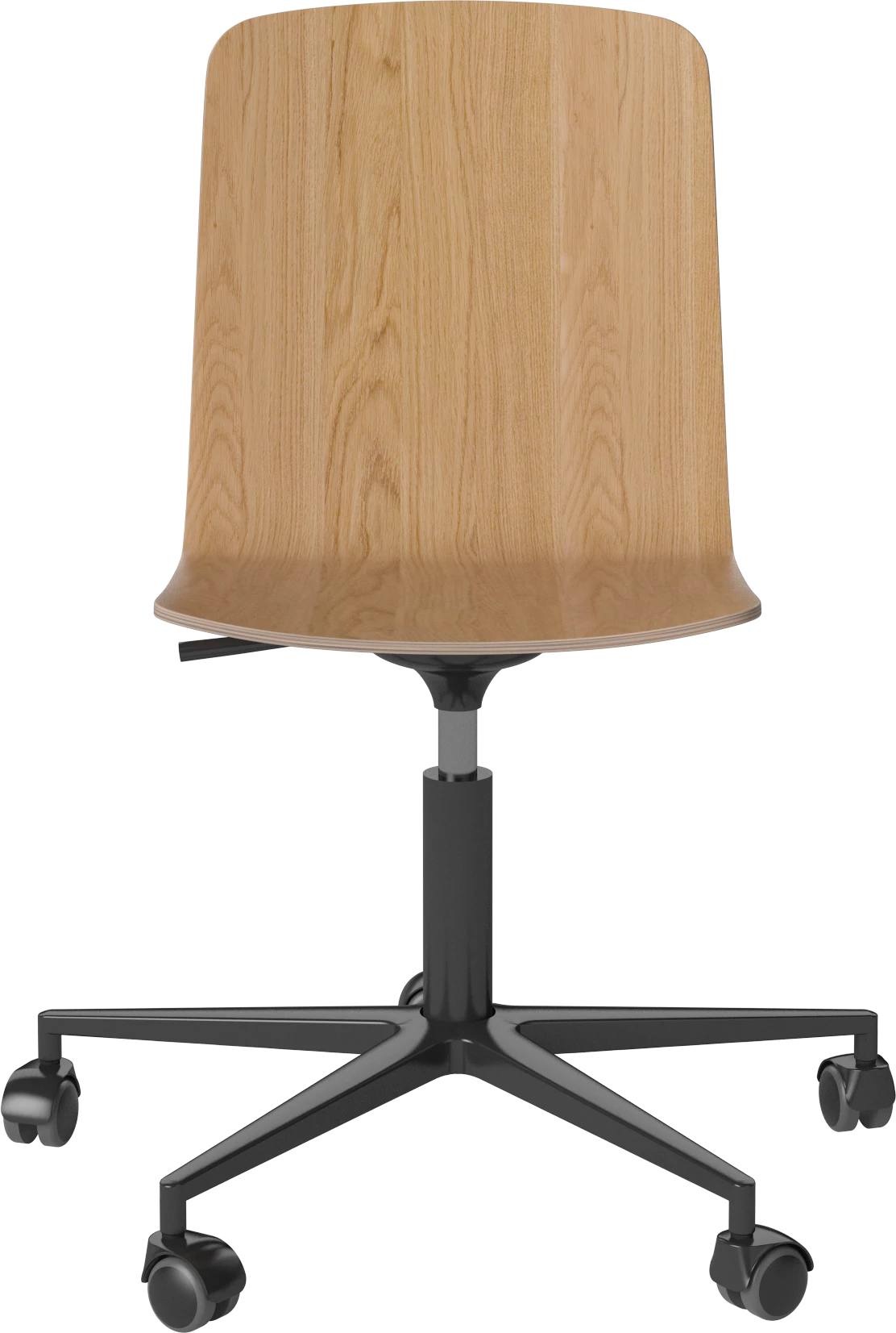 Palm office chair oak veneer with a black base