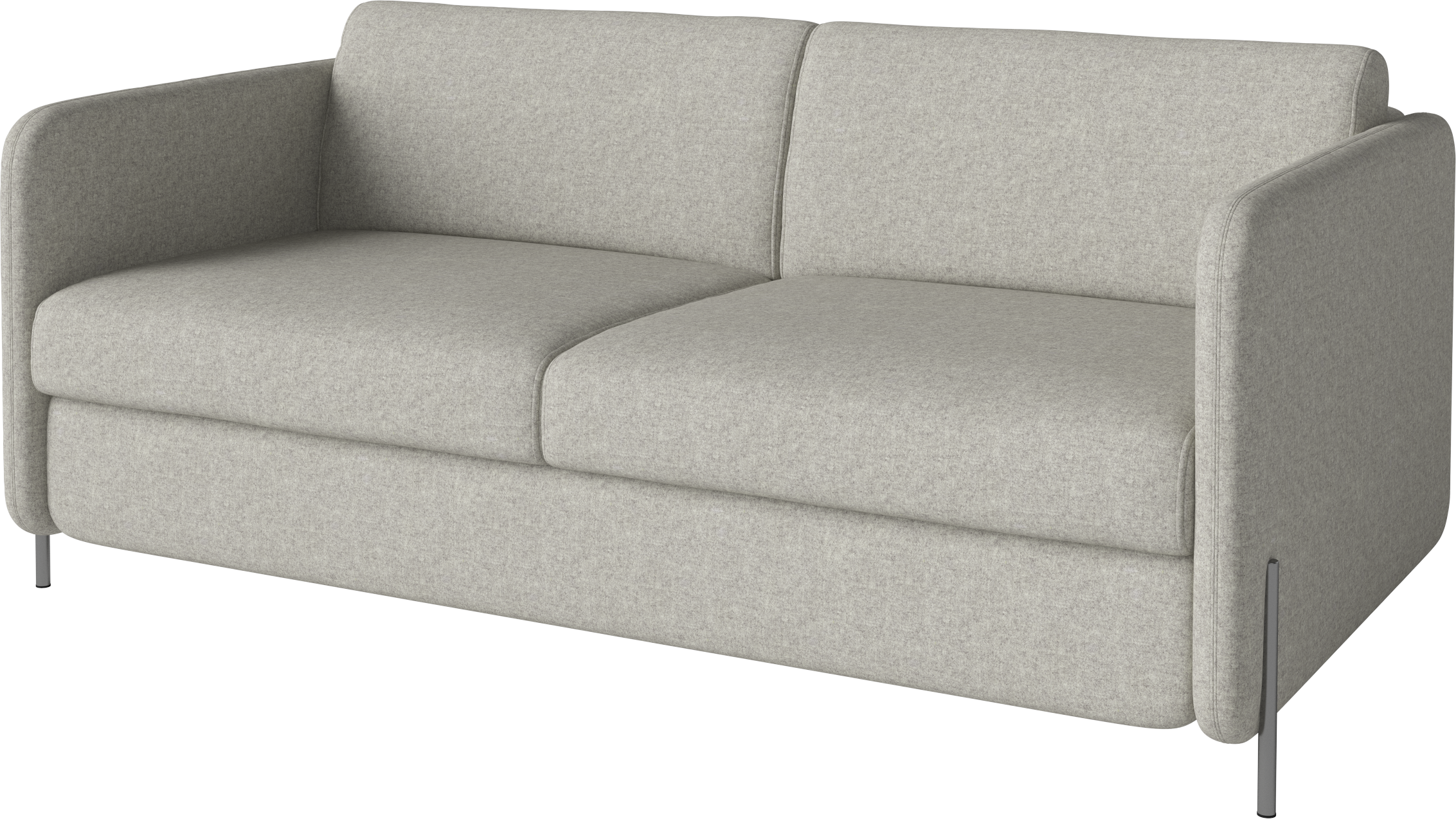 Klappsofa von 2,5-Personen-Pira-Stahlbasis