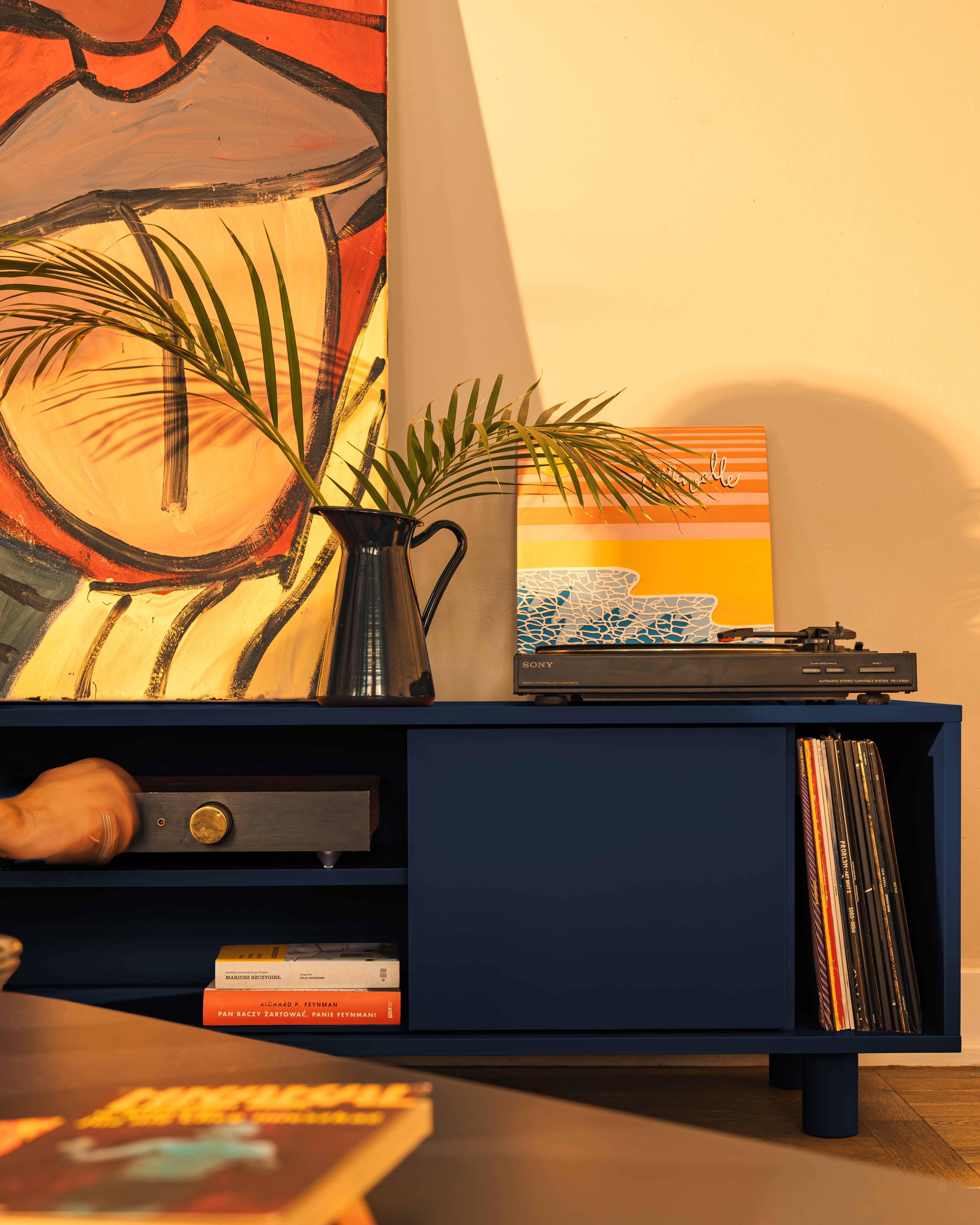 RTV-Sideboard kobaltblau [Amelia]