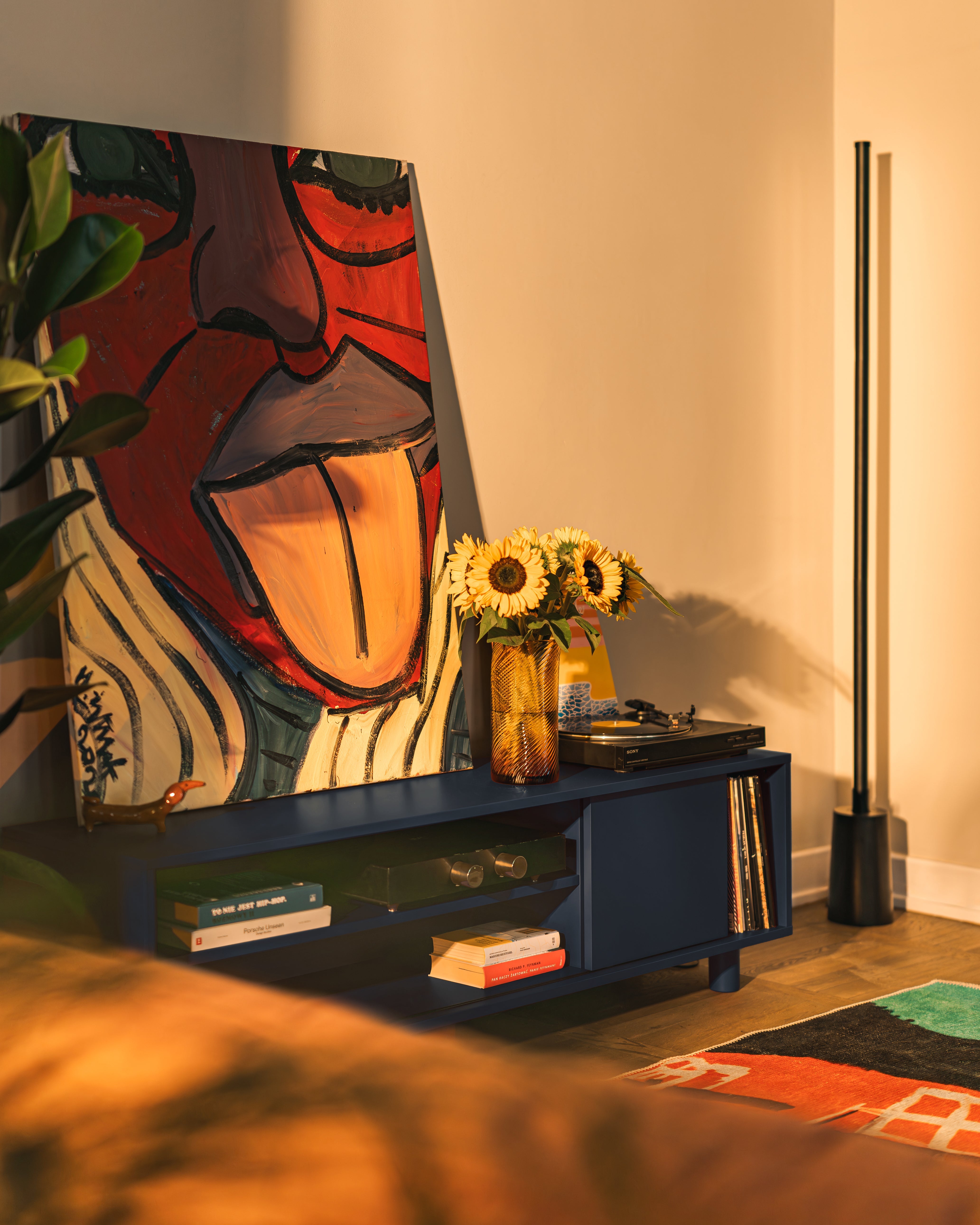 RTV-Sideboard kobaltblau [Amelia]