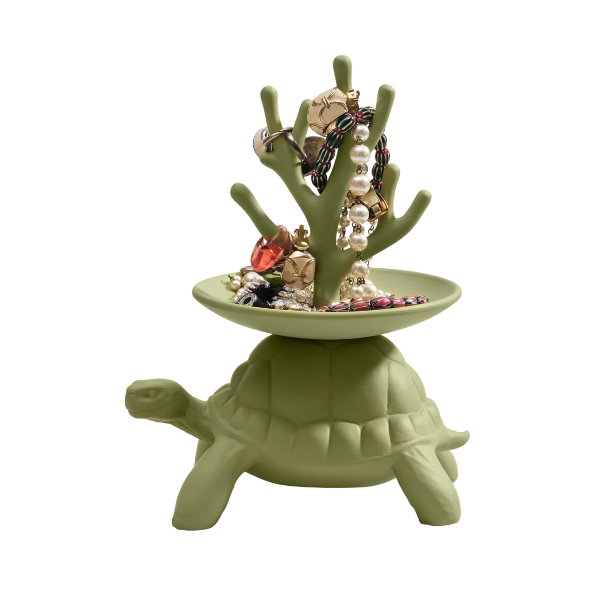 Stojak na biżuterię TURTLE CARRY zielony